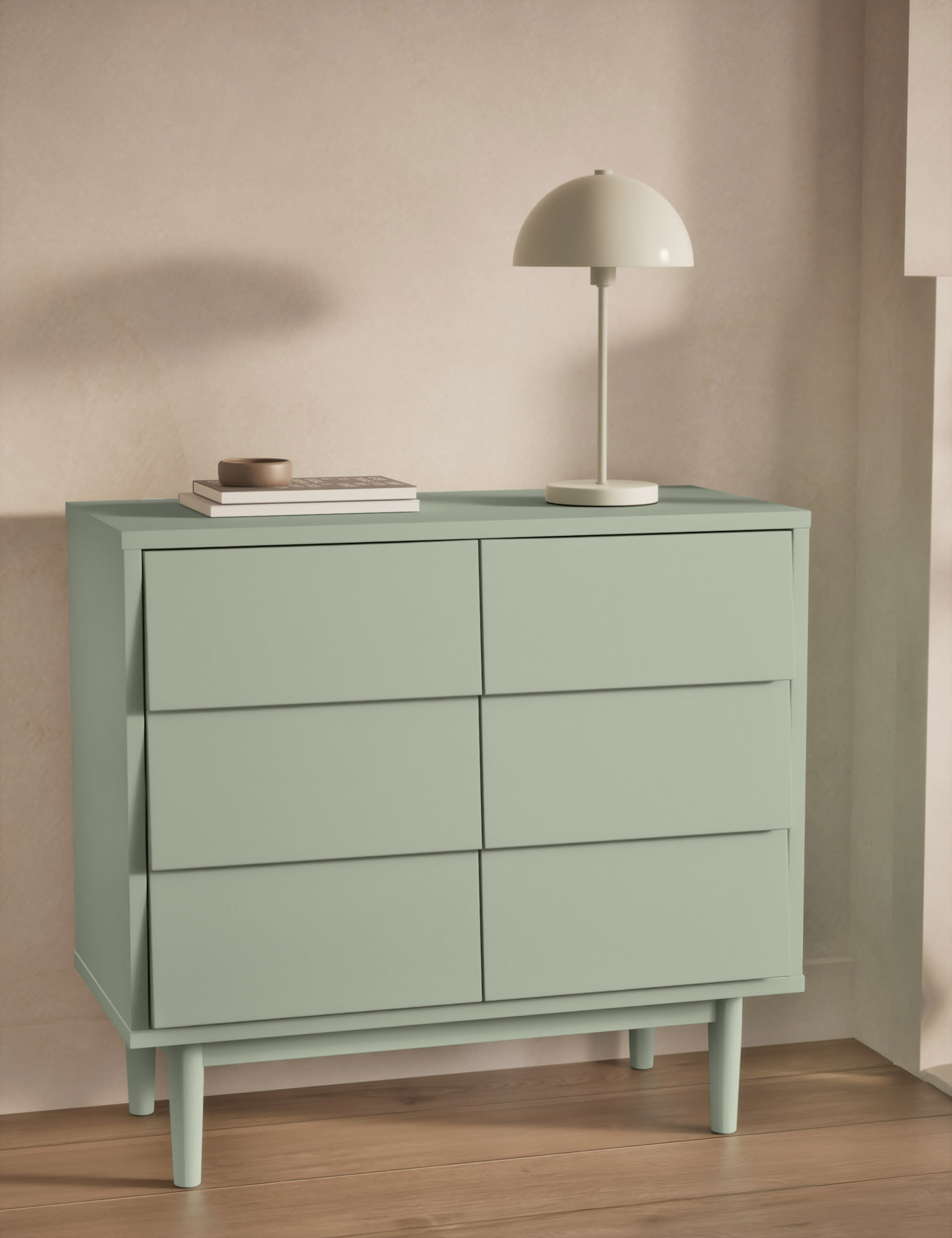 M&S Collection Hive Compact Sideboard - Soft Green, Soft Green,Pebble