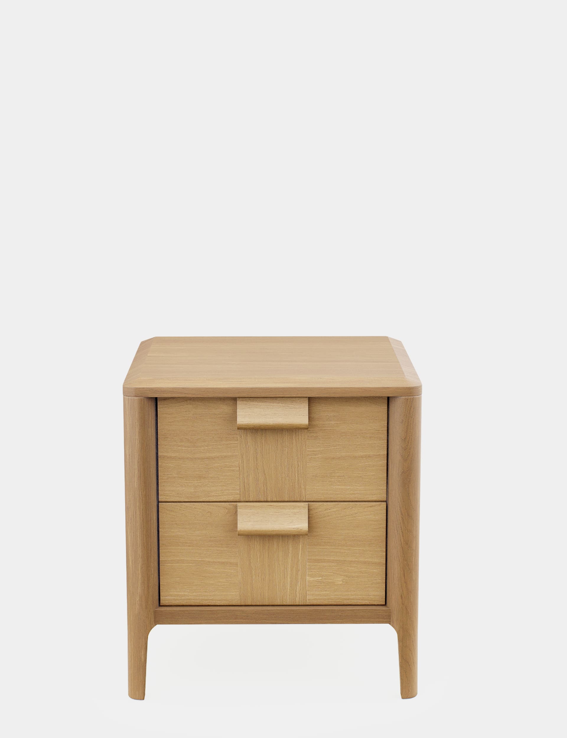 M&S Collection Hutch 2 Drawer Bedside Table - Oak, Oak