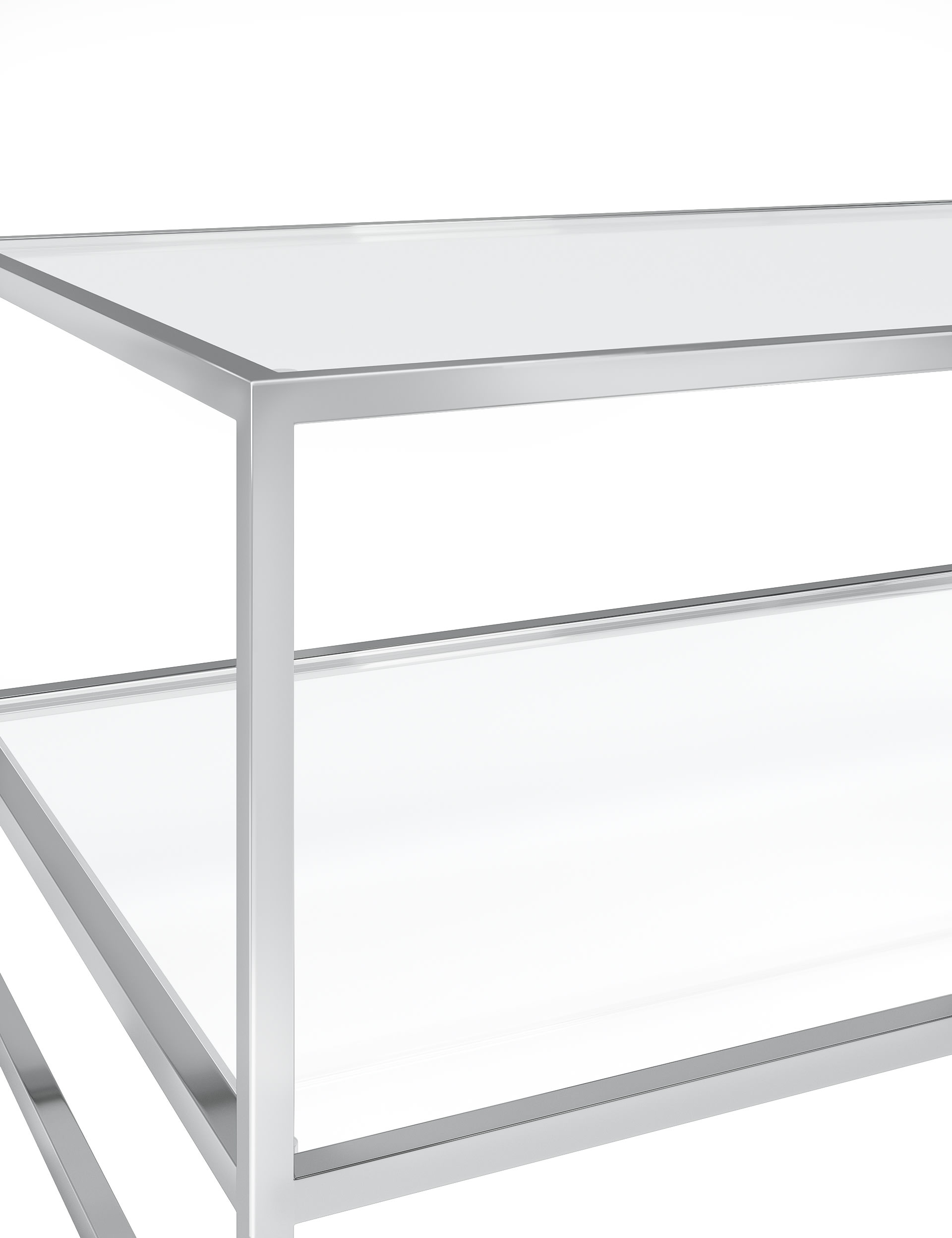 M&S Collection Milan Coffee Table - Chrome, Chrome,Black