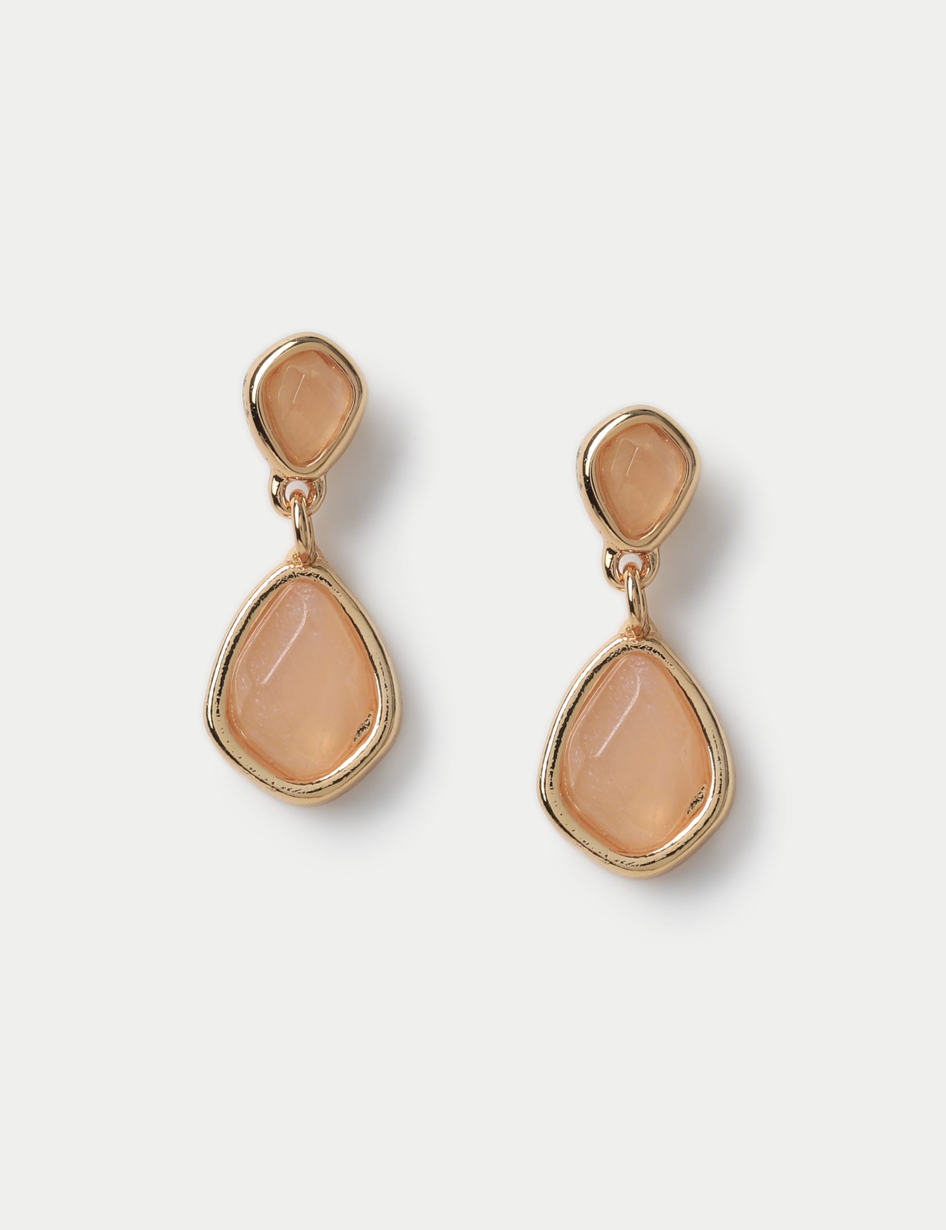 M&S Collection Women's Gifting Rose Quartz Detail Earrings, Rose