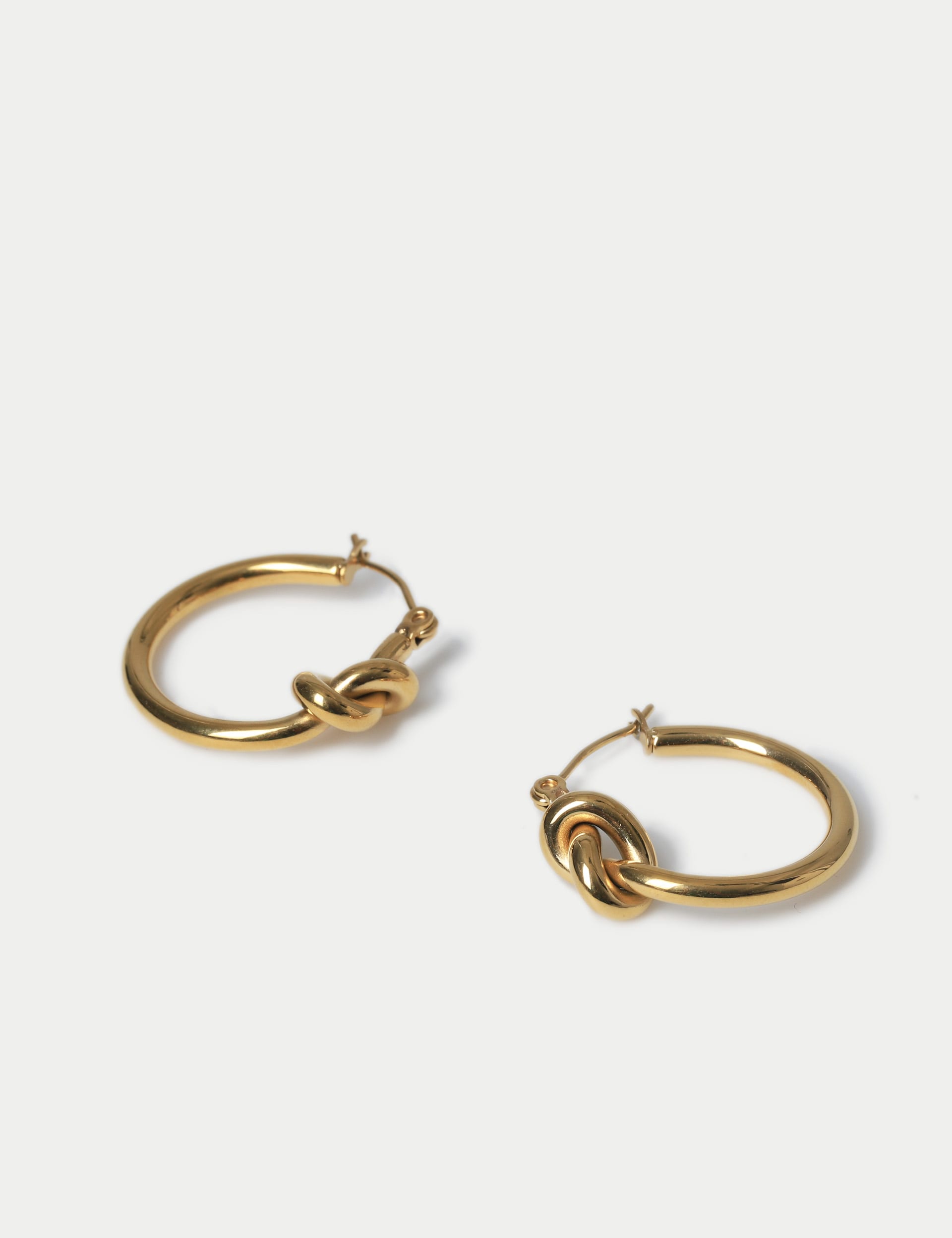 Women's Autograph Waterproof Knot Hoop Earring - Gold, Gold