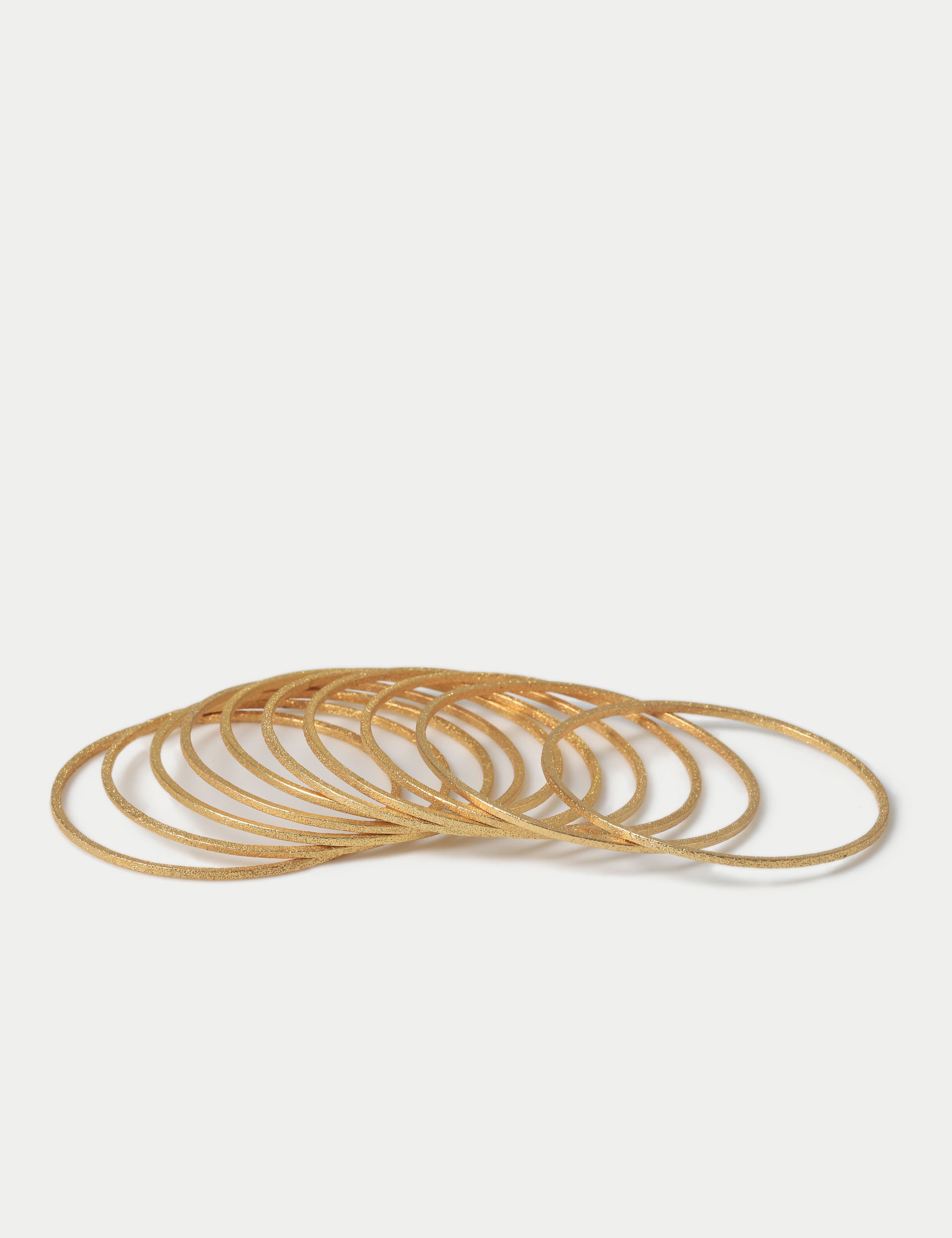 M&S Collection Women's Gold Tone Bangle Set, Gold