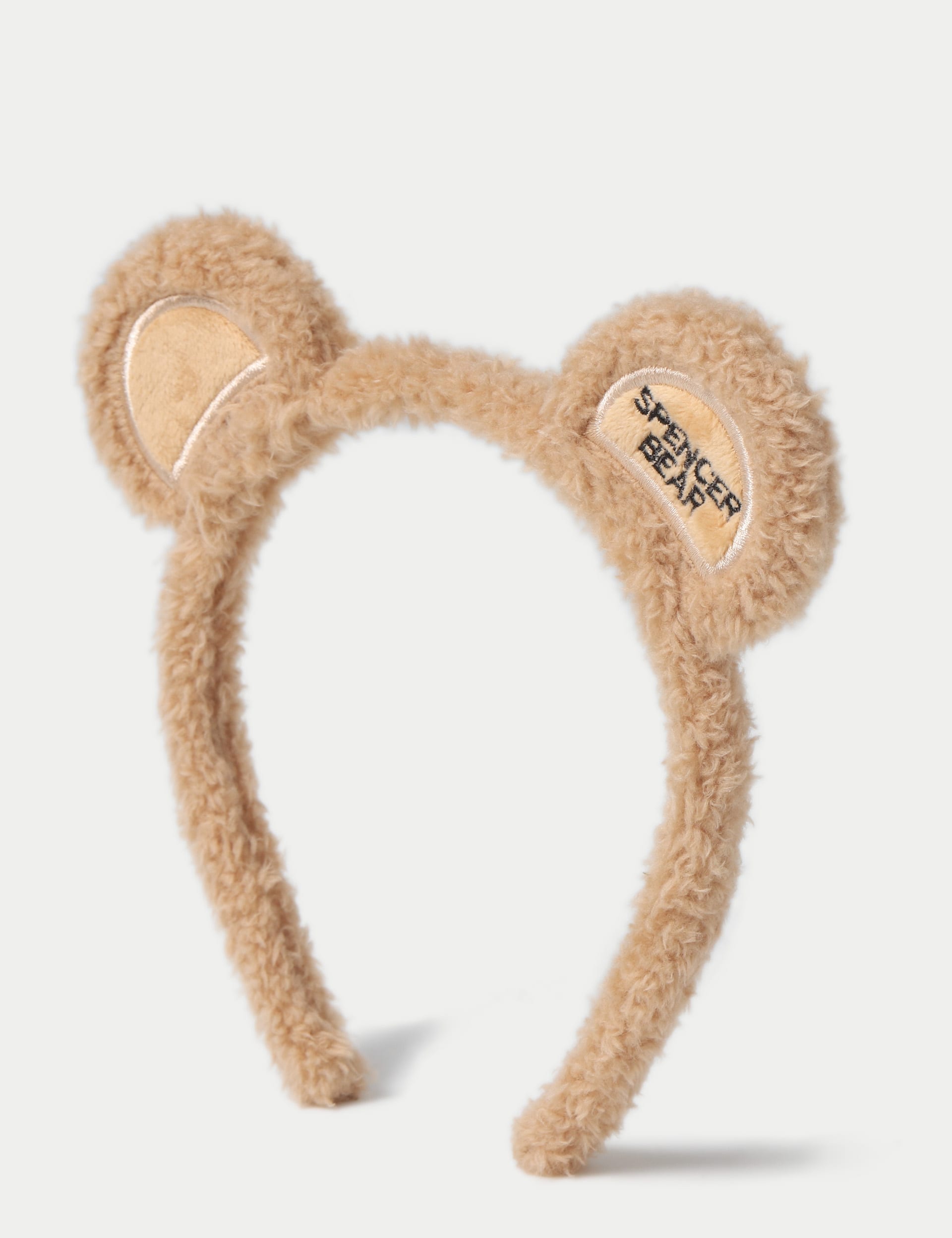 M&S Collection Girls Spencer Bear Headband - Brown, Brown