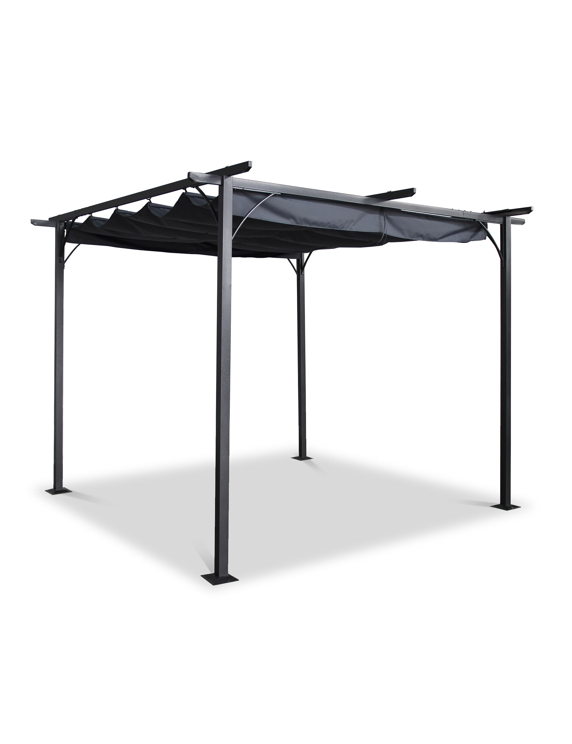 Royalcraft Prague 3.5m x 3.5m Pergola Gazebo - Grey, Grey