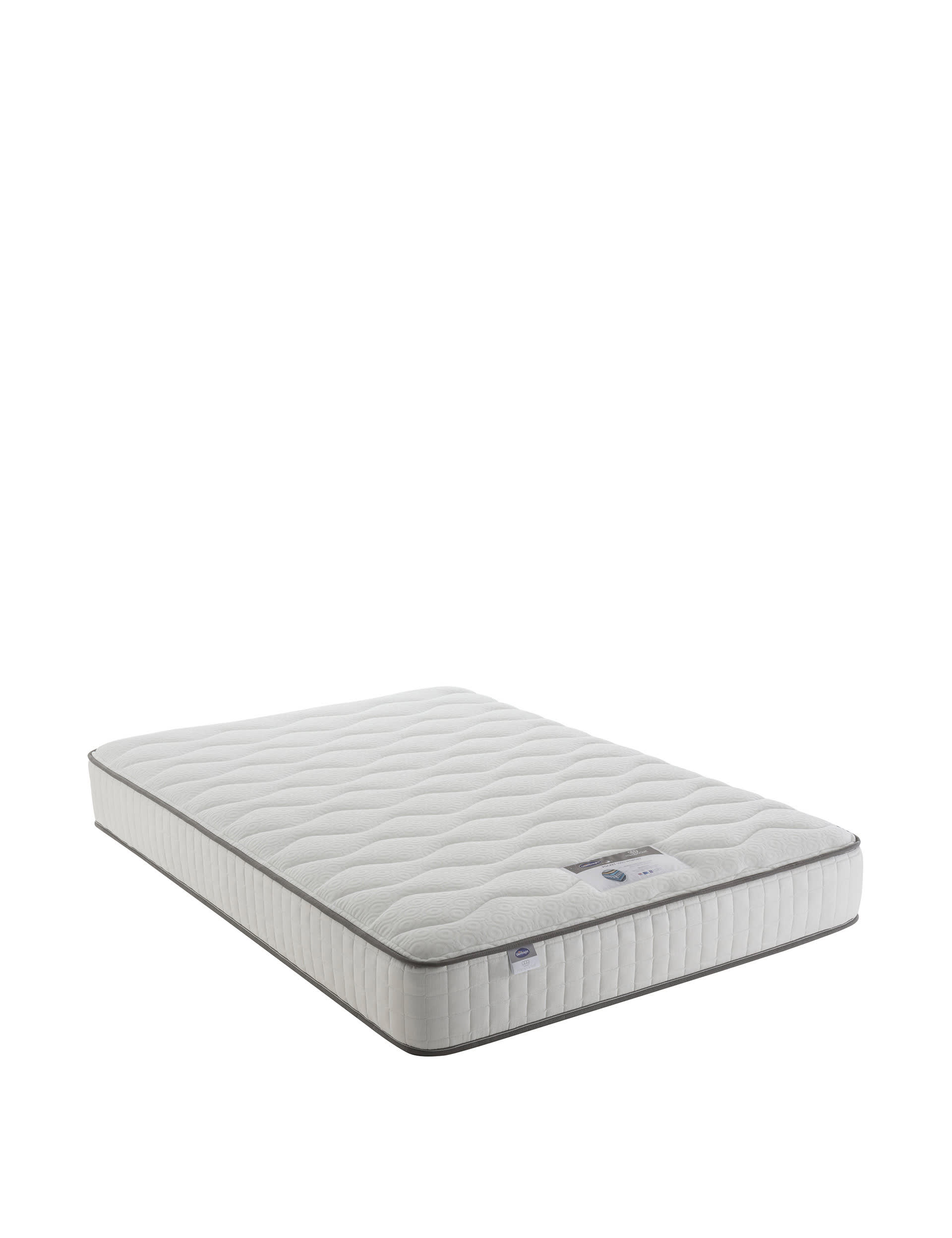 Silentnight Memory Foam 800 Pocket Spring Mattress - 6FT - White, White