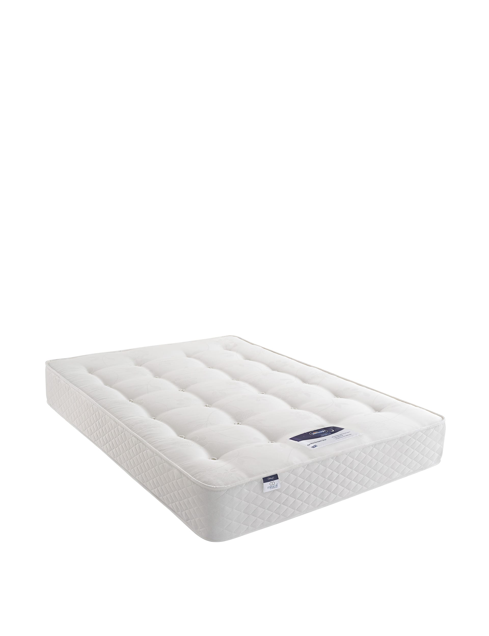 Silentnight Comfort Miracoil Open Spring Mattress - 6FT - White, White