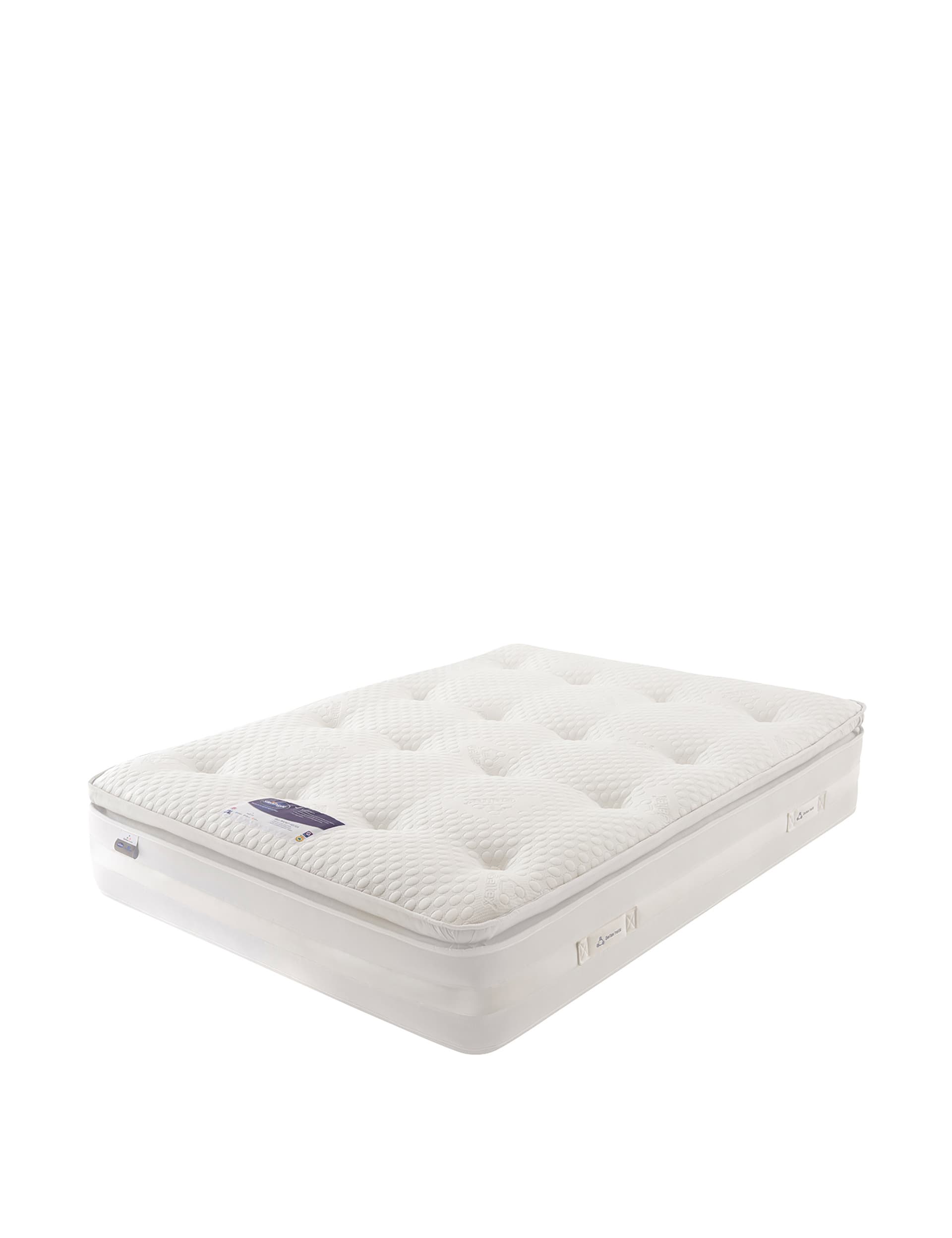 Silentnight 2000 Pocket Spring Pillowtop Mattress - 6FT - White, White