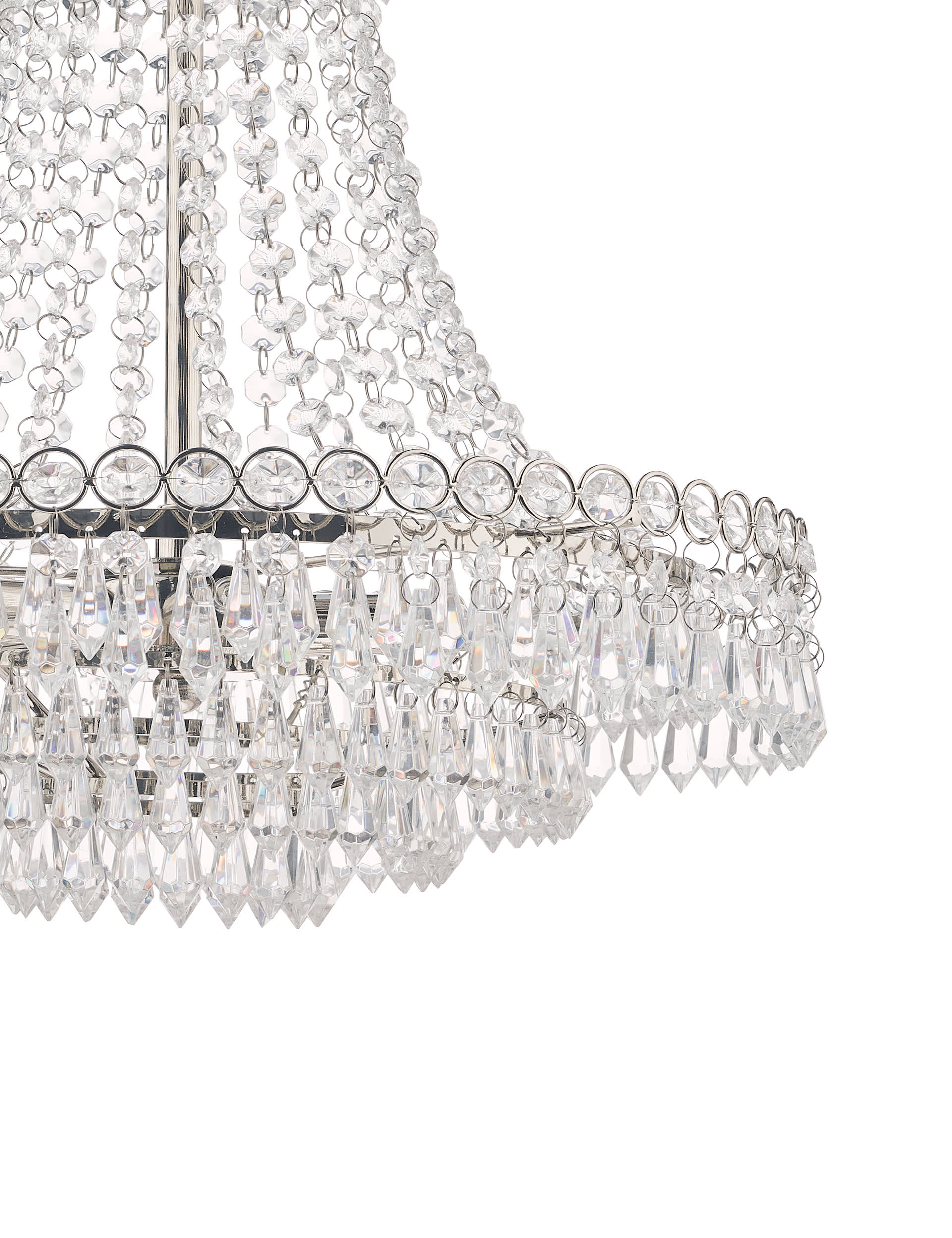 Laura Ashley Enid Chandelier - Silver, Silver