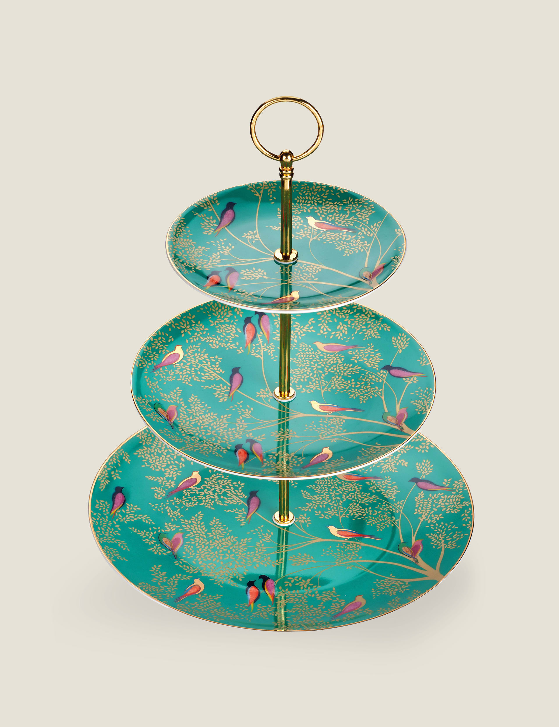 Sara Miller Chelsea Cake Stand - Green, Green