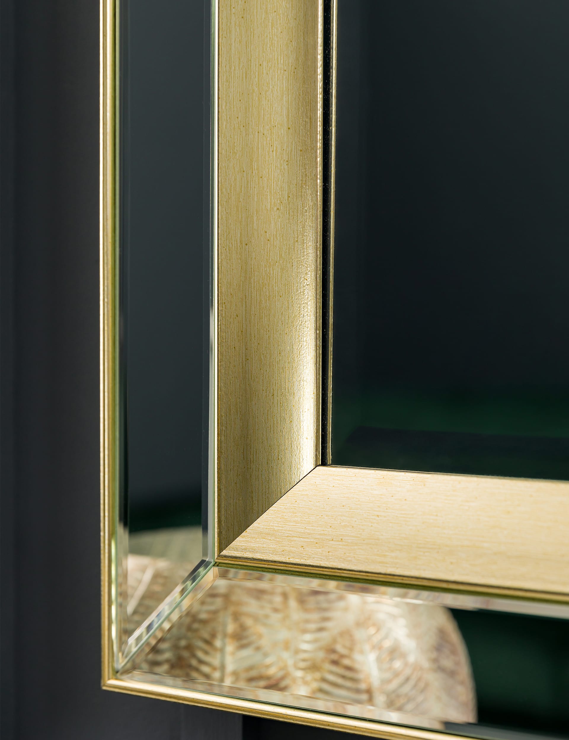 Gallery Direct Phantom Extra Large Rectangular Wall Mirror - Gold, Gold