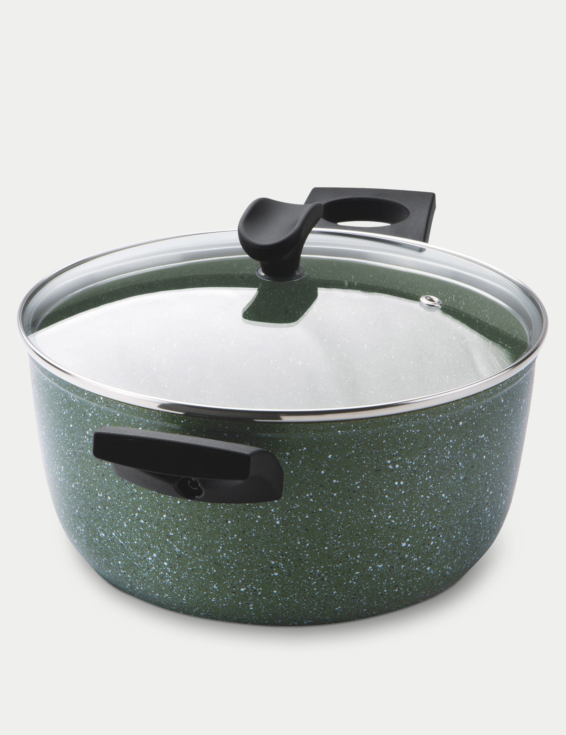 Prestige Aluminium 24cm Stock Pot - Dark Green, Dark Green