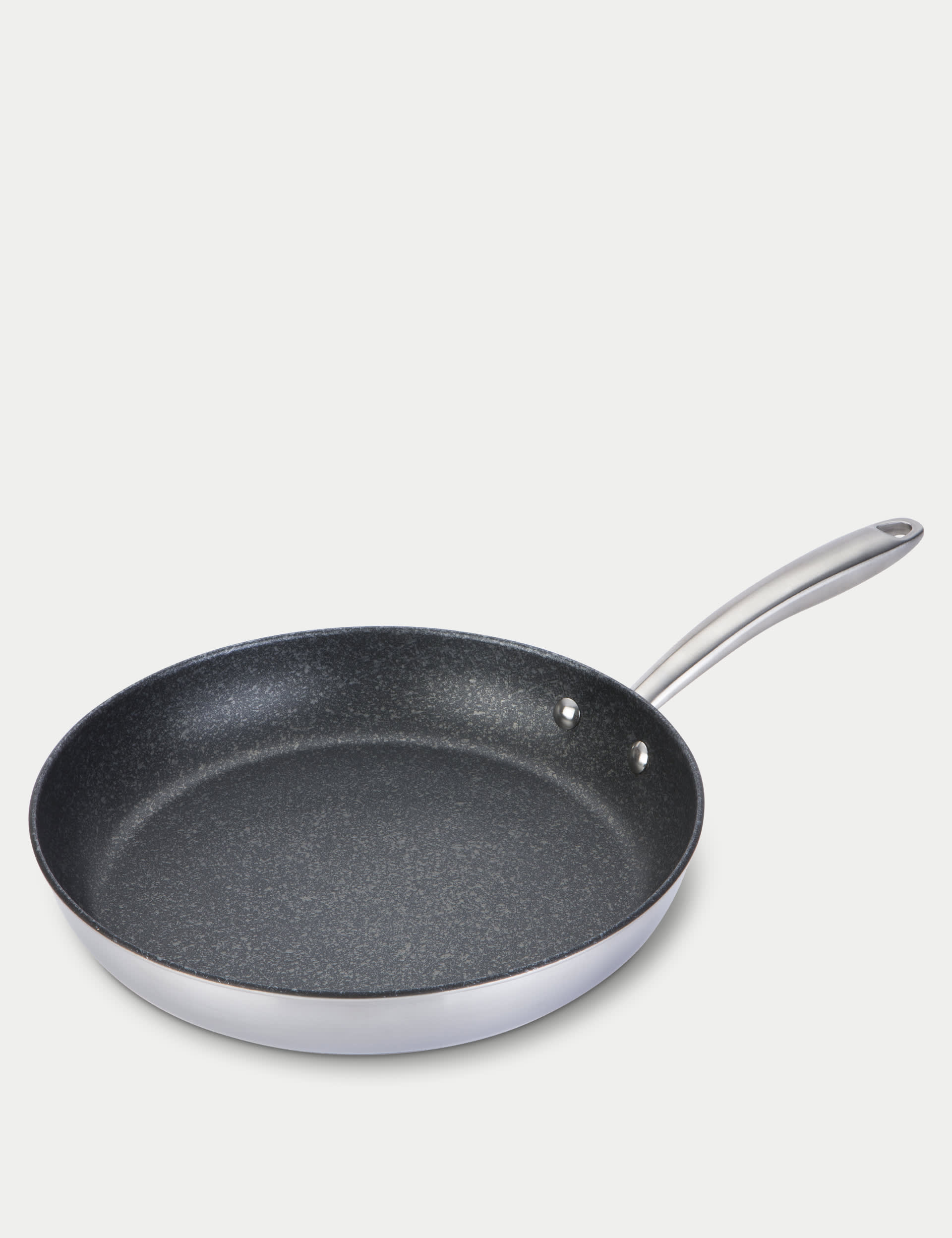 Prestige Stainless Steel 29cm Frying Pan - Silver, Silver