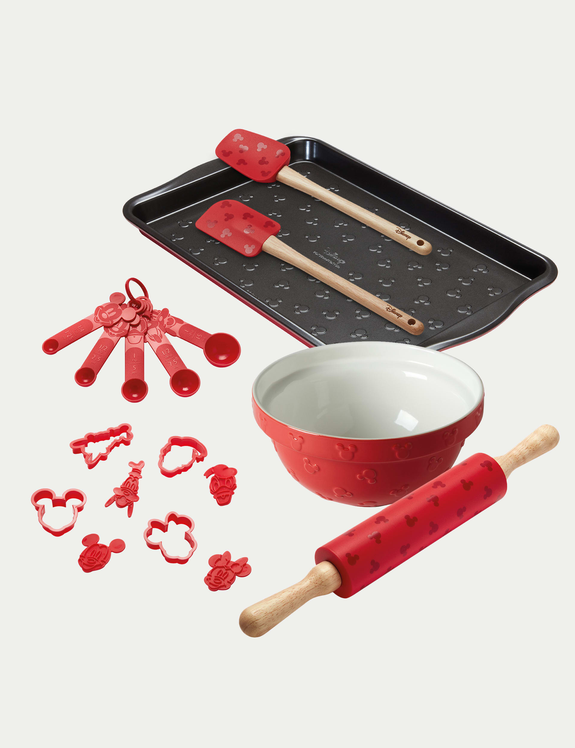 Prestige 6 Piece Disney Baking Set - Red, Red