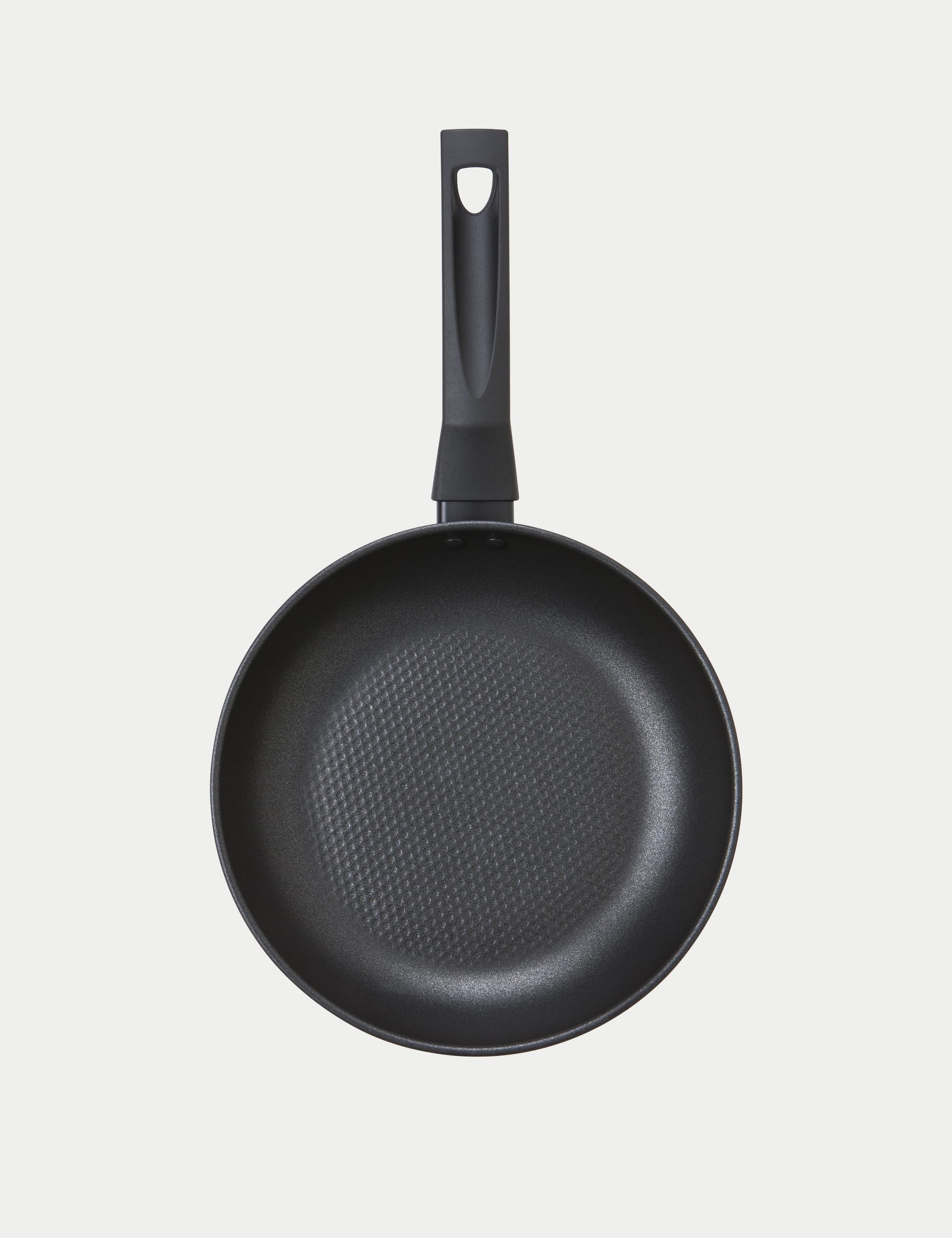 Prestige 2 Piece Aluminium Frying Pan Set - Black, Black