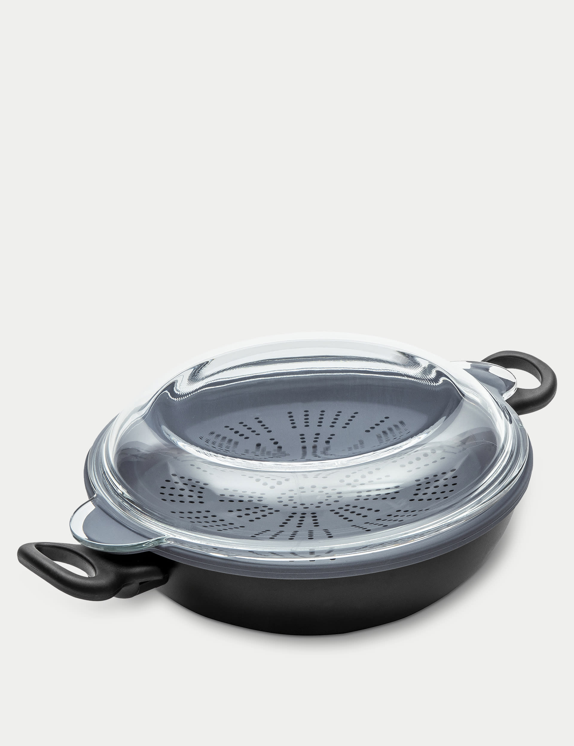 Prestige Aluminium 26cm Wok - Black, Black