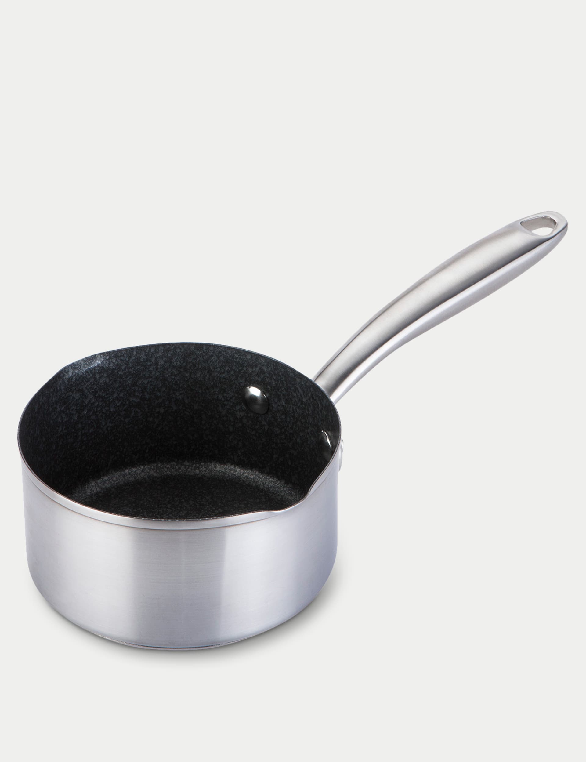 Prestige Stainless Steel 14cm Milk Pan - Silver, Silver