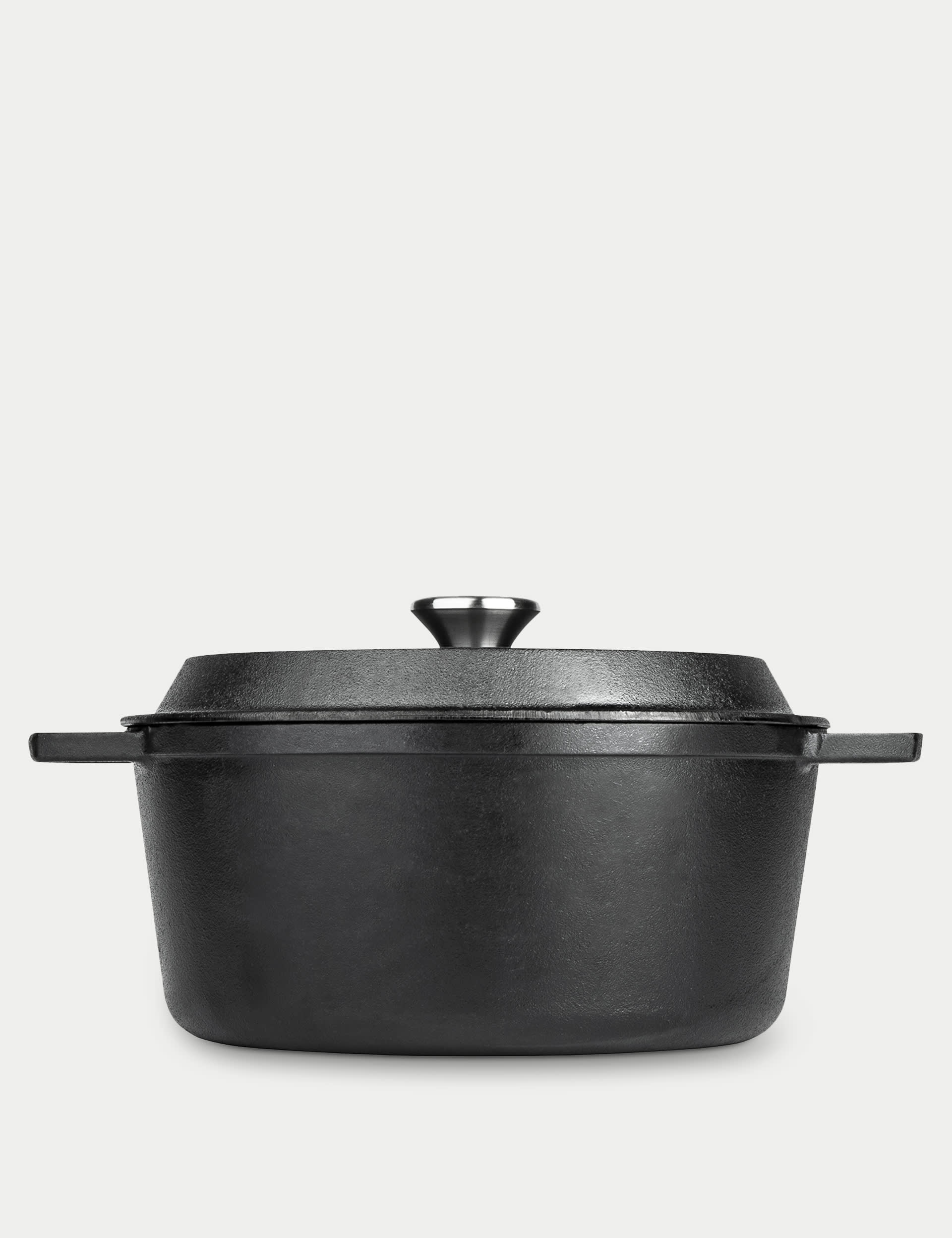 Prestige Cast Iron 26cm Casserole Dish - Black, Black