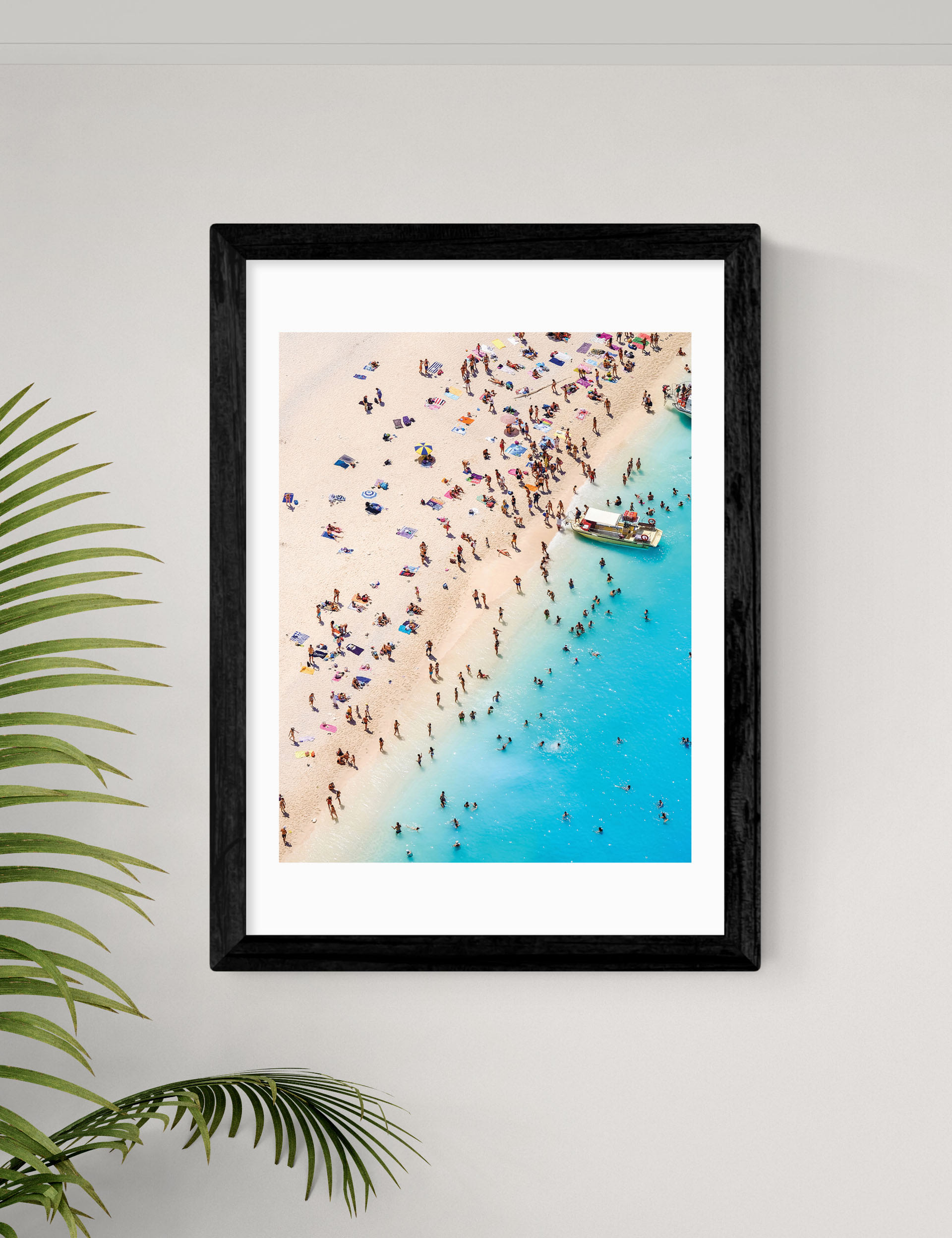 East End Prints By The Sea Framed Art - A2 - Black, Black,Natural,White