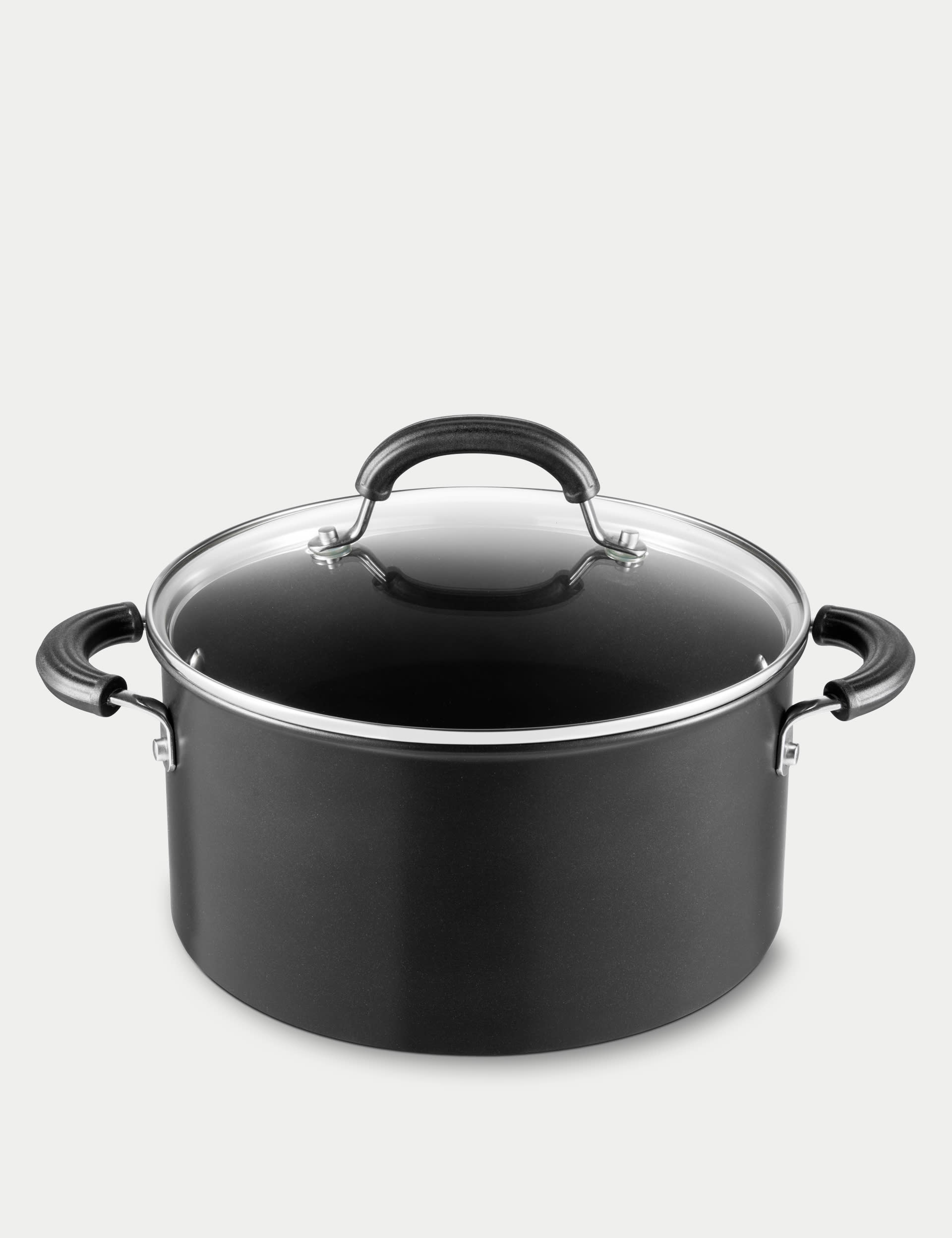 Circulon Hard Anodised 24cm Non-Stick Stock Pot - Black, Black