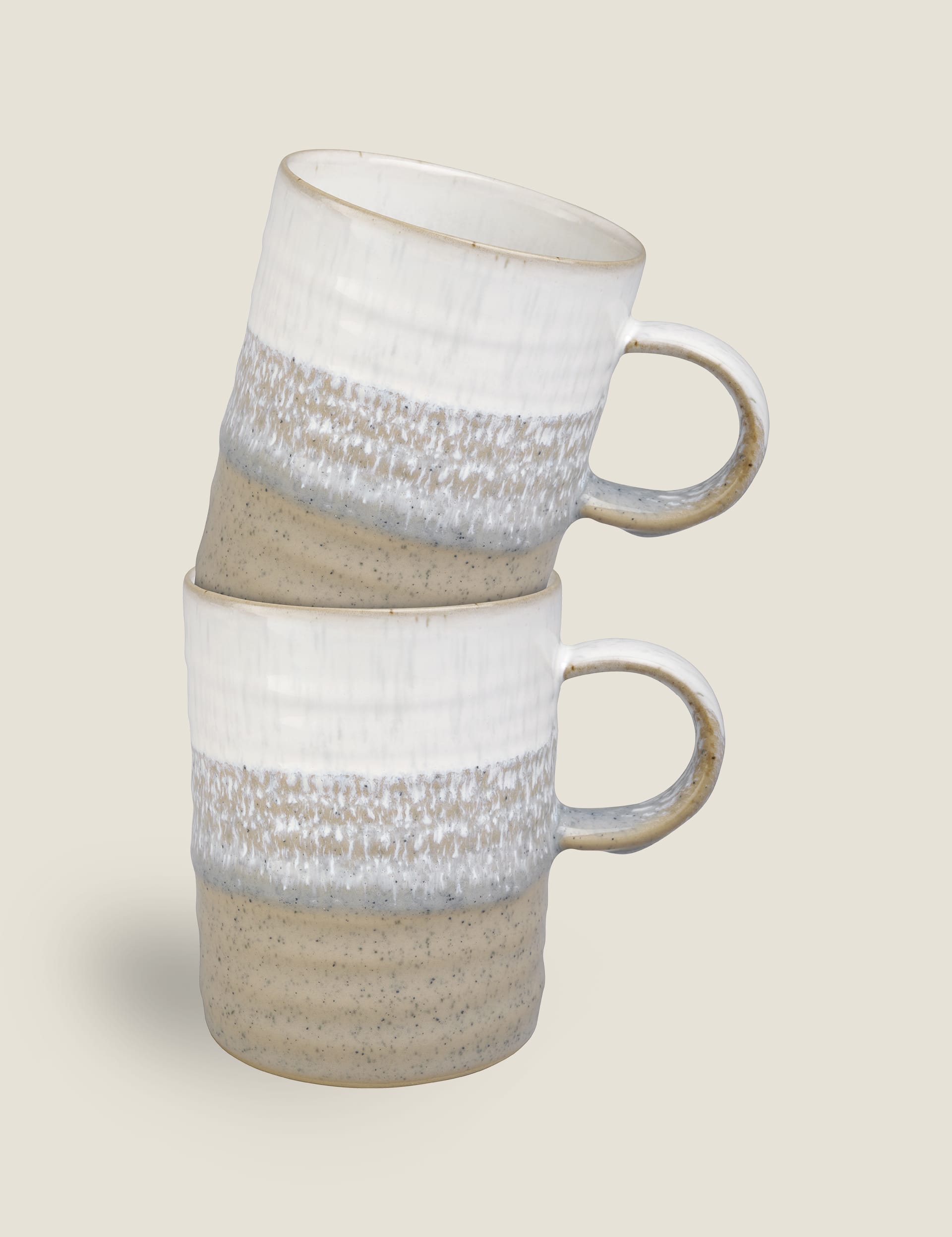 Denby Set of 2 Kiln Mugs - Natural Mix, Natural Mix