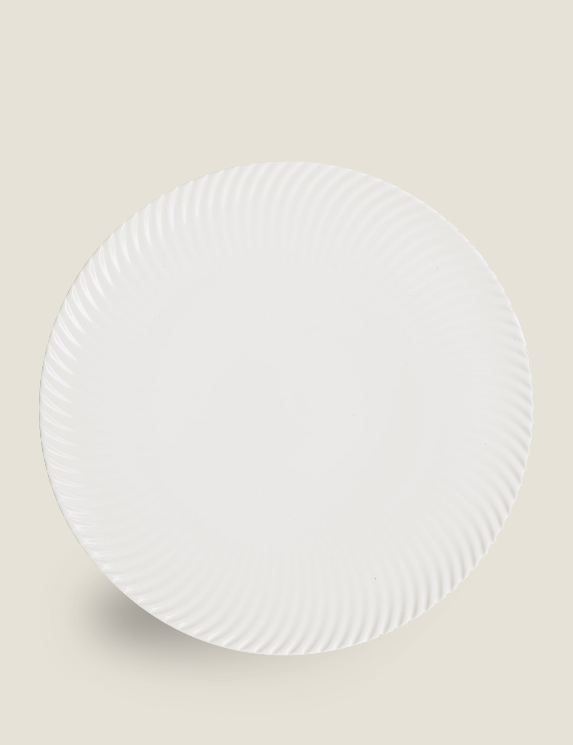 Denby Set of 4 Arc Dinner Plates - White, White