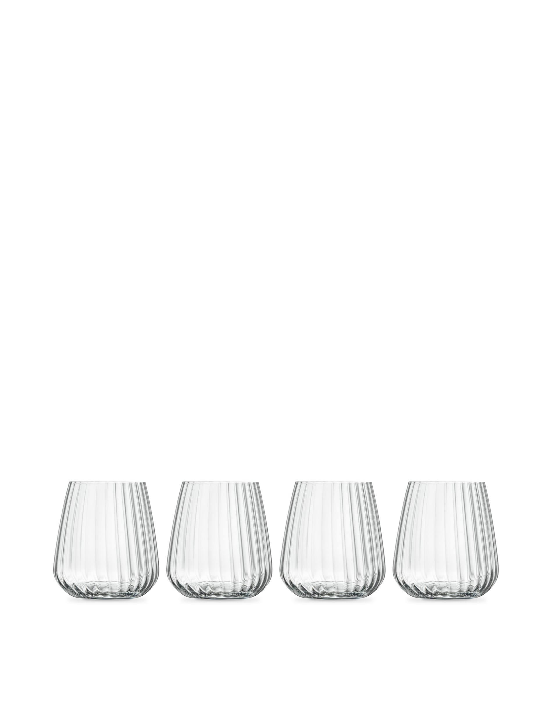 Luigi Bormioli Set of 4 Optica Tumblers