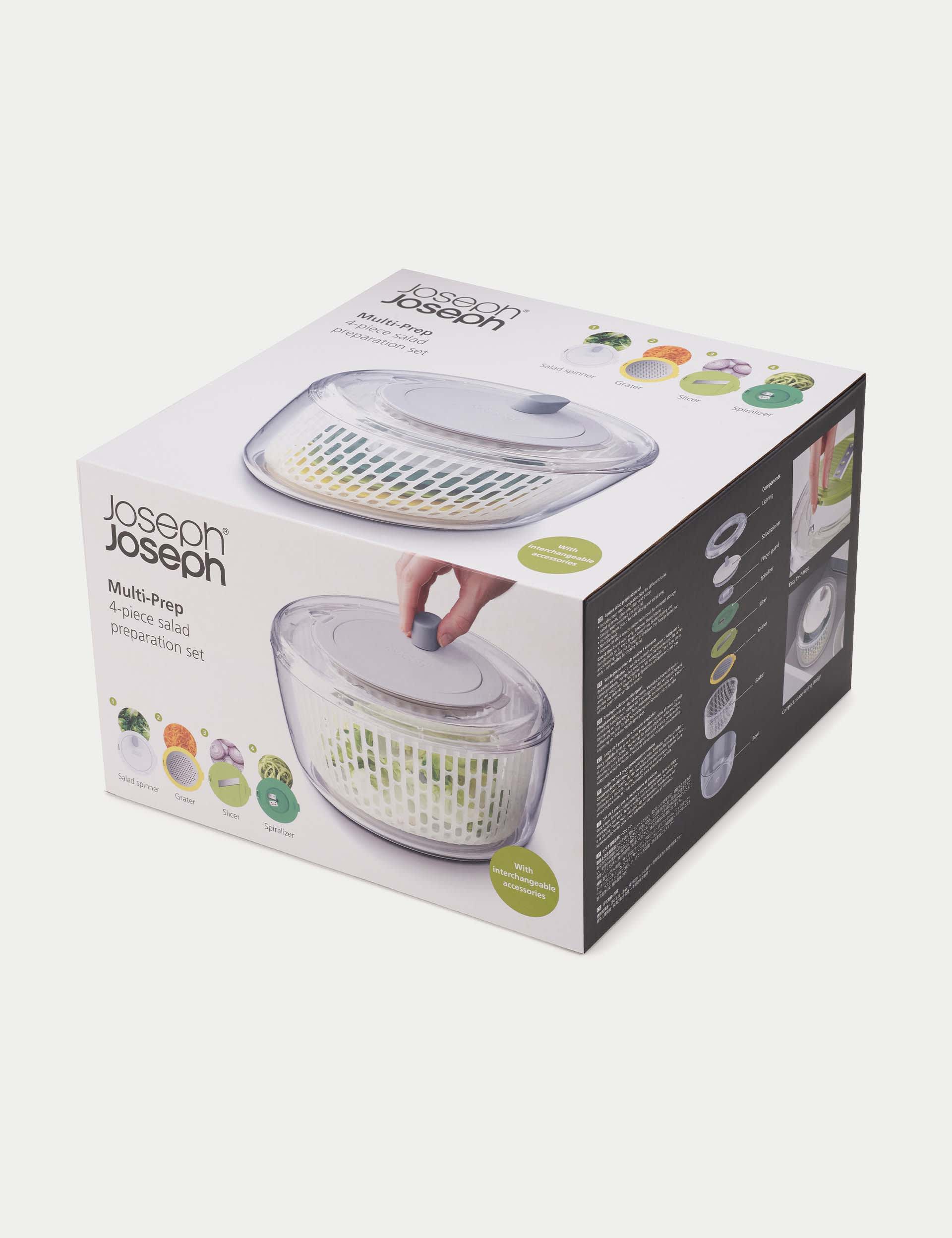 Joseph Joseph 4 Piece Multi Prep Salad Spinner, Multi