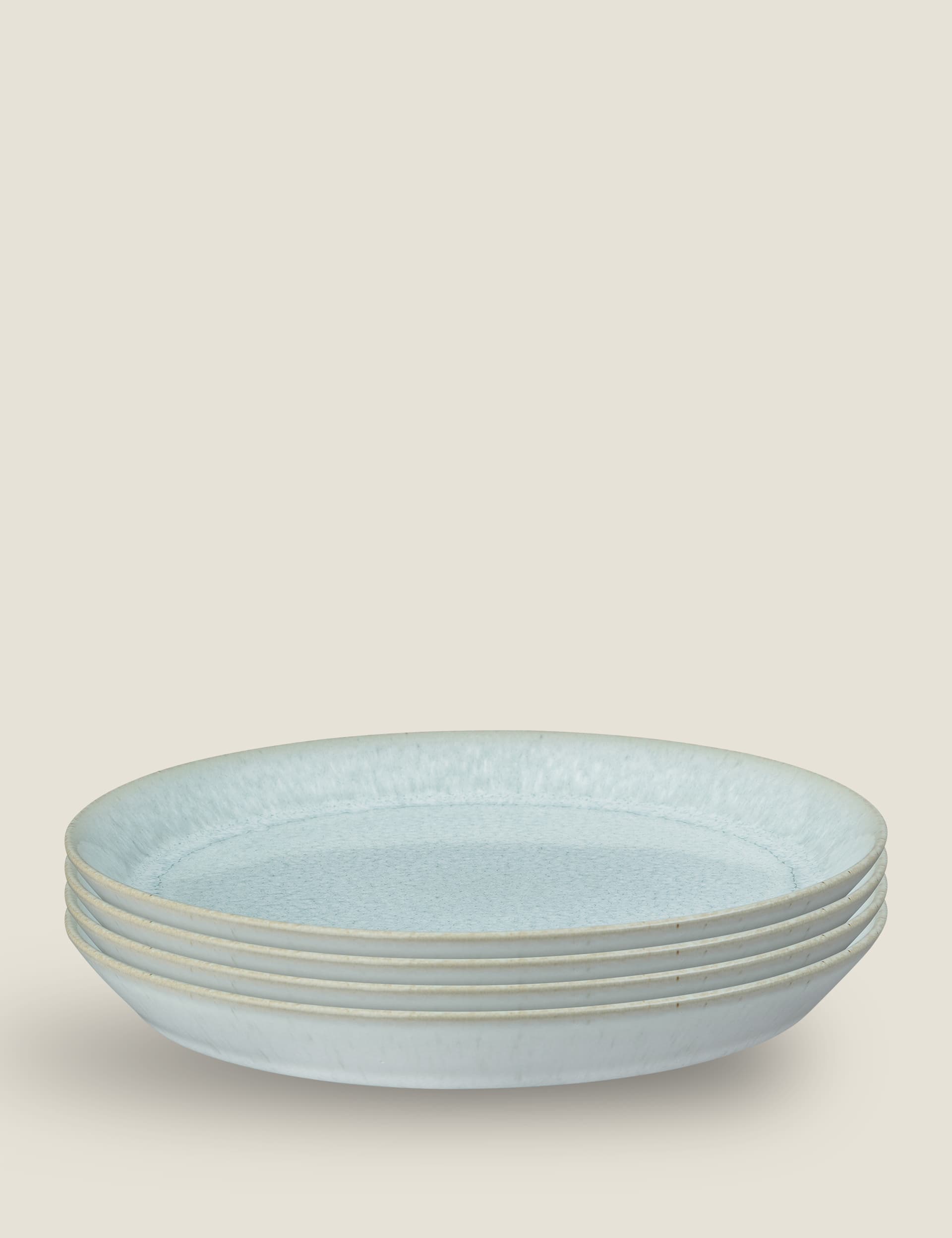 Denby Set of 4 Kiln Green Side Plates, Green