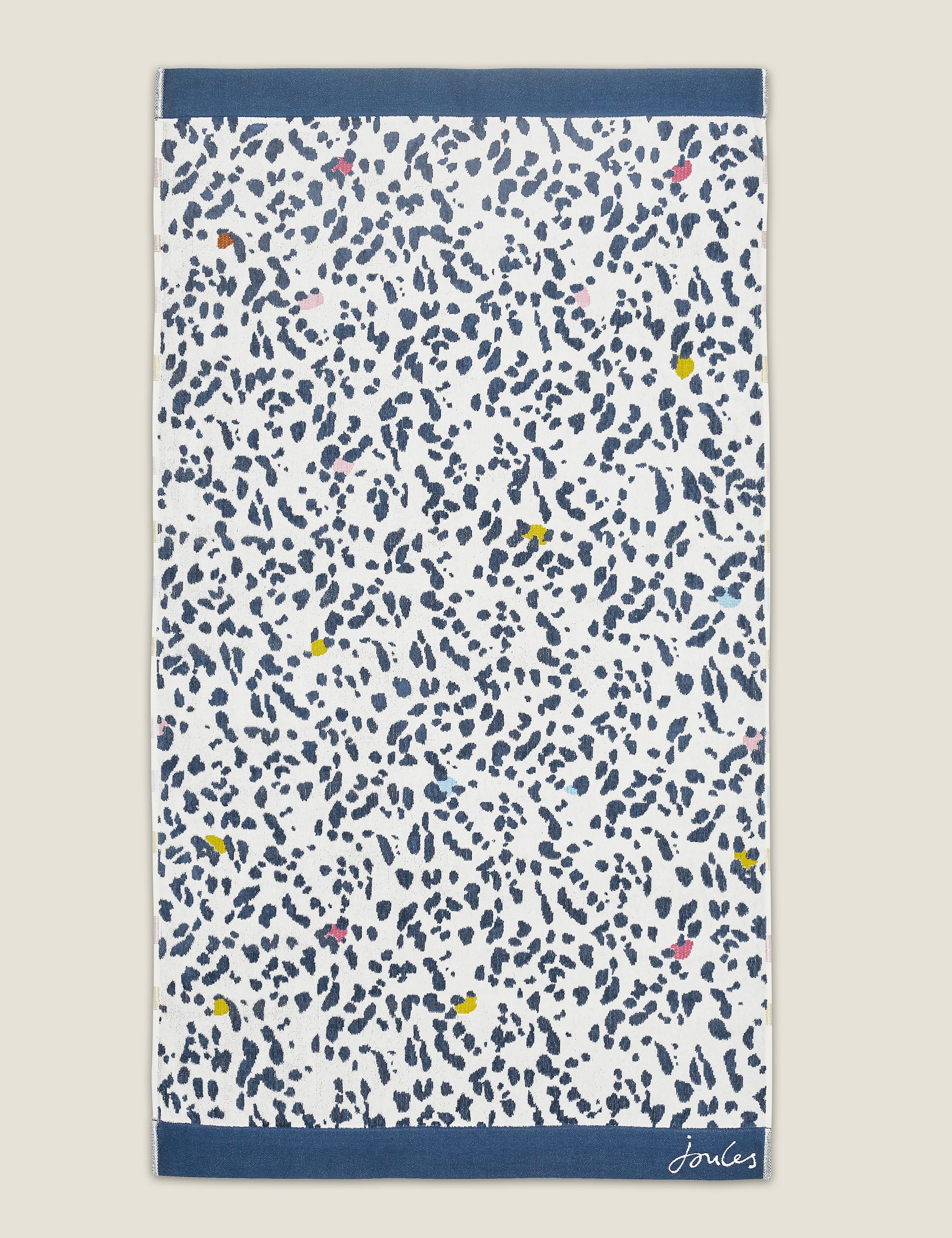 Joules Pure Cotton Lynx Leopard Towel - EXL - Multi, Multi