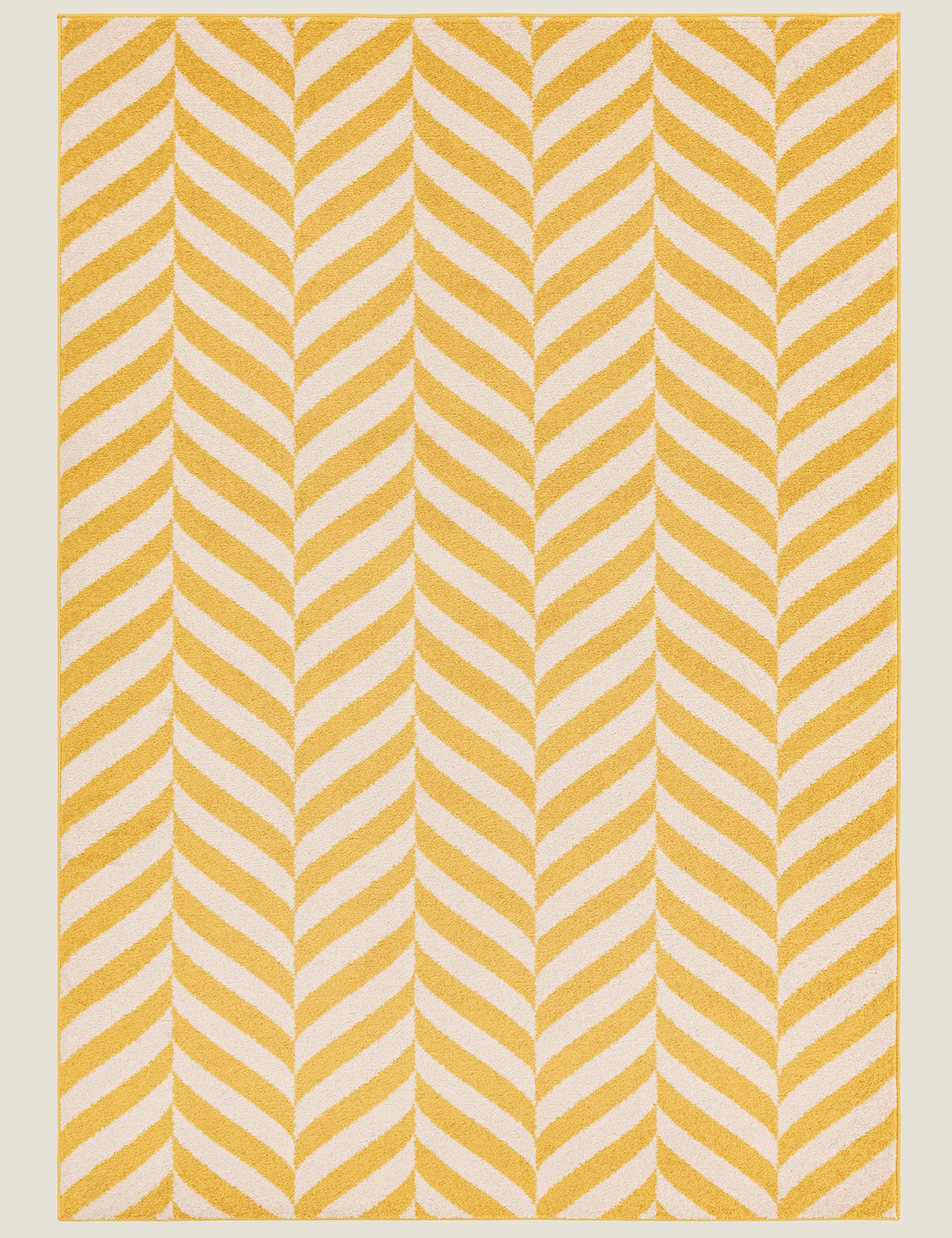 Asiatic Muse Chevron Rug - Large - Yellow, Yellow