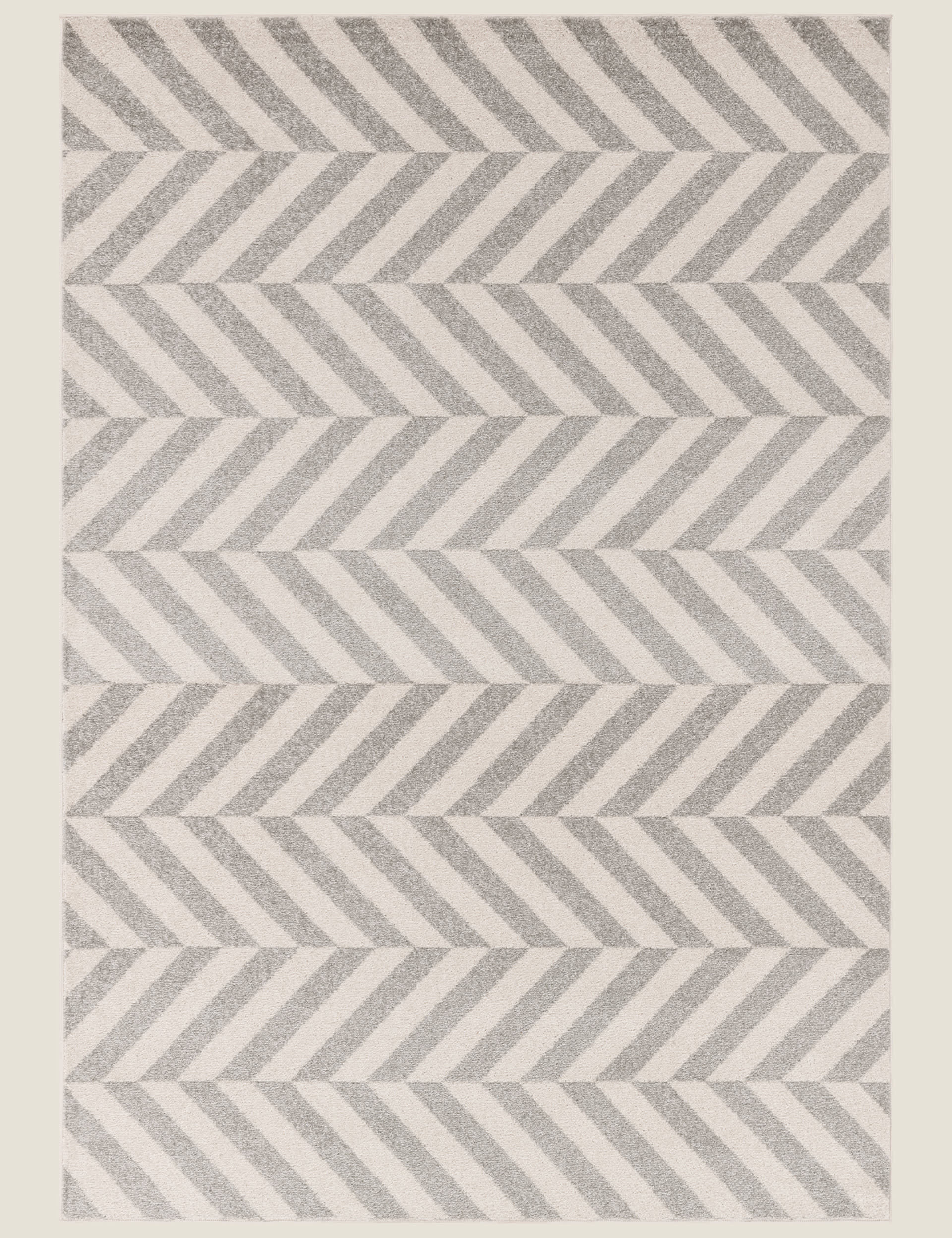 Asiatic Muse Chevron Grey Rug - MED, Grey