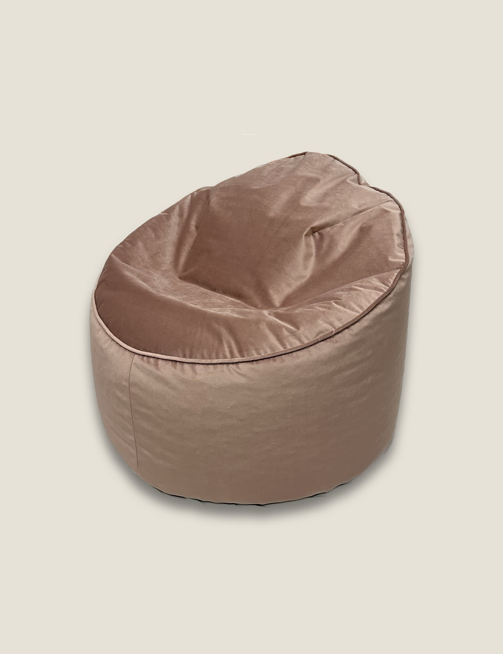 Kaikoo Velvet Beanbag Chair - Pink, Pink