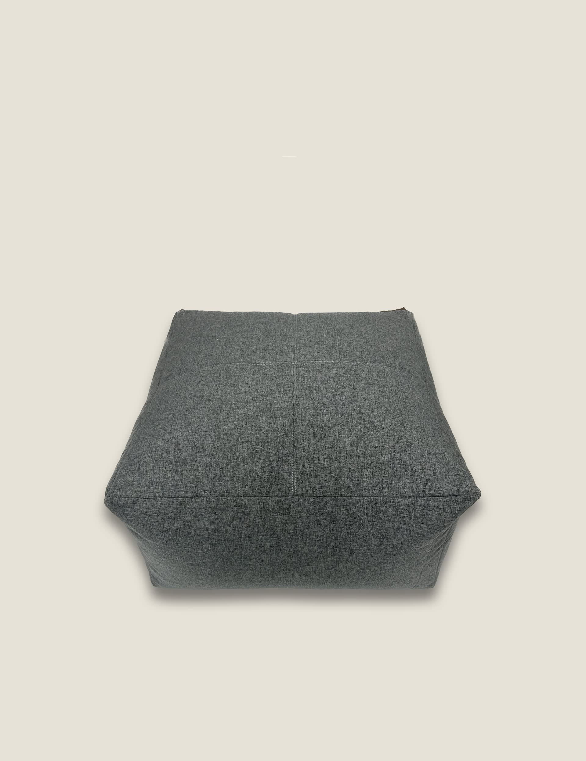 Kaikoo Brushed Pouffe - Grey, Grey