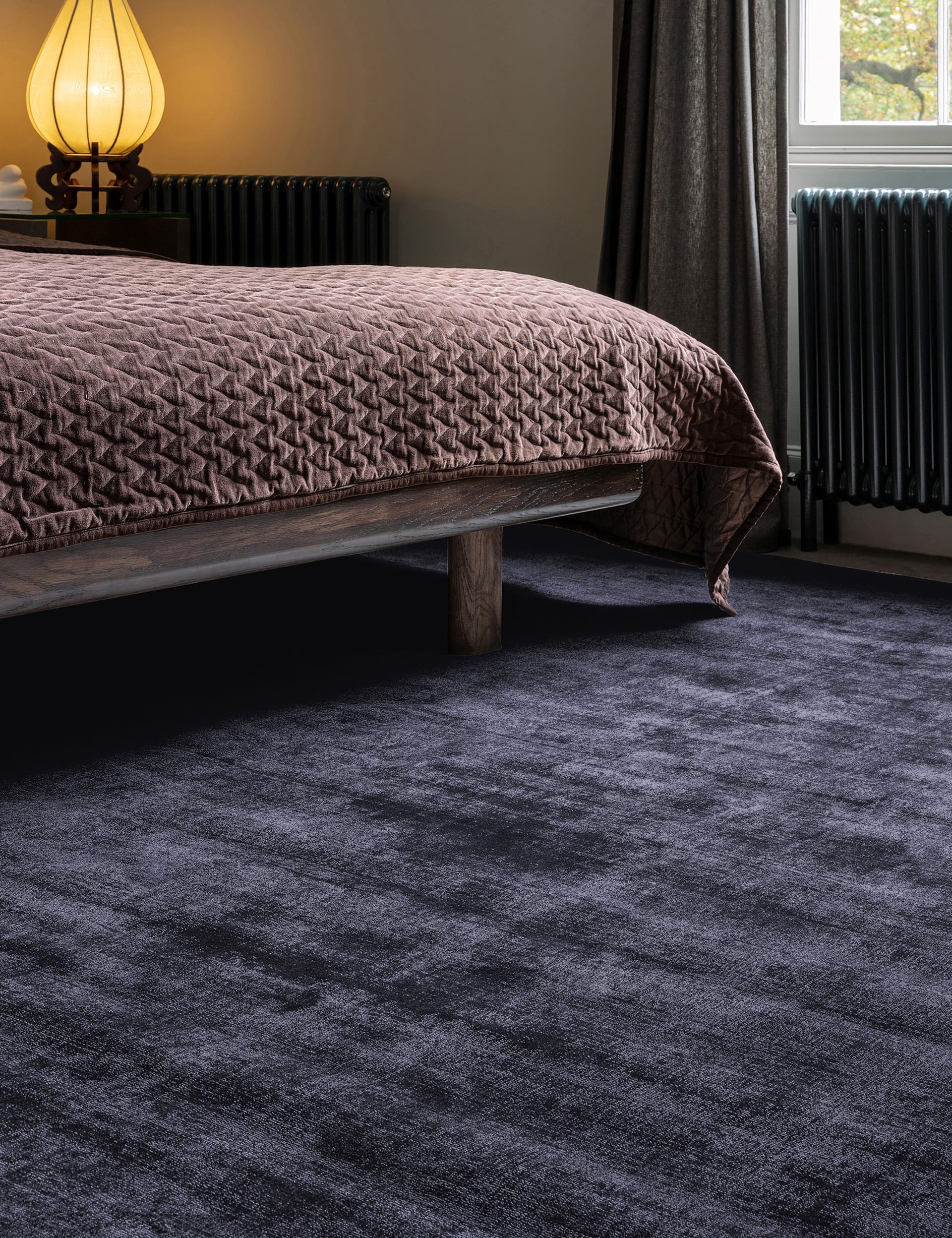 Asiatic Blade Rug - M - Navy, Navy