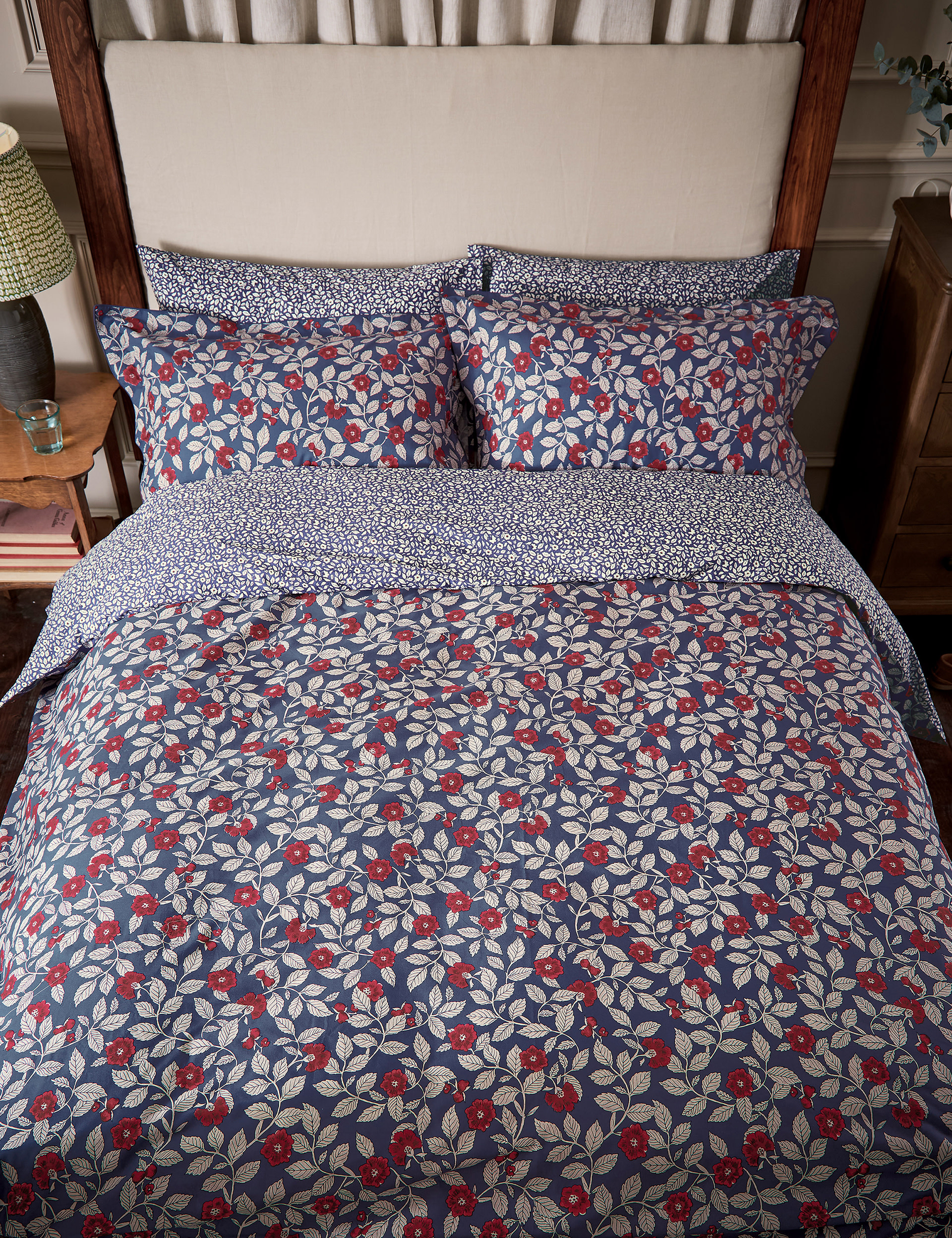 Joules Pure Cotton Grove Floral Bedding Set - 6FT - Multi, Multi