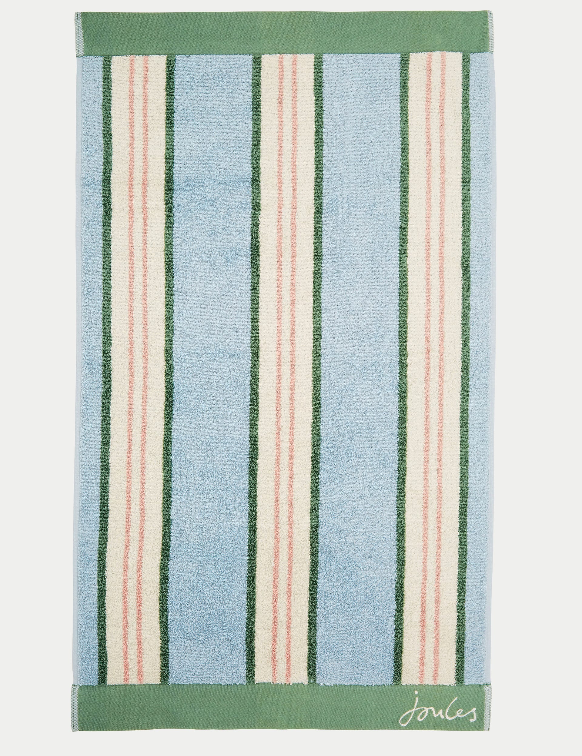 Joules Pure Cotton Juliette Stripe Towel - HAND - Blue, Blue