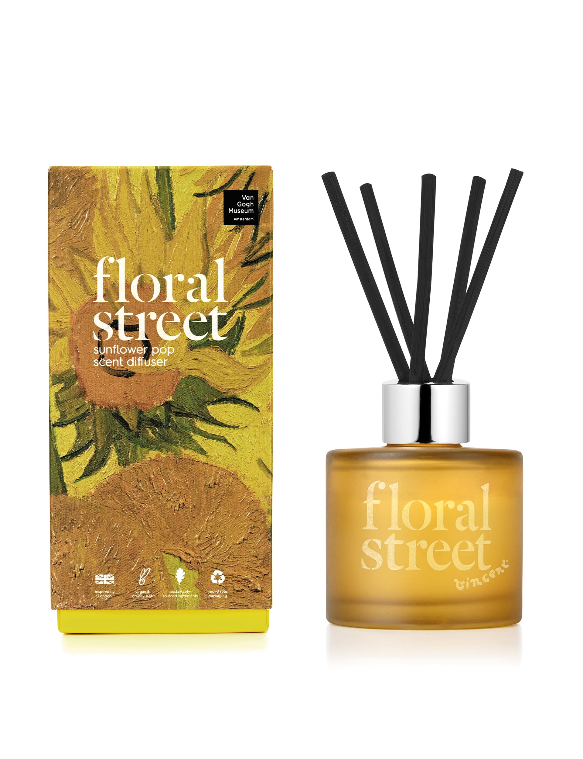 Floral Street Sunflower Pop 100ml Diffuser - Yellow, Yellow