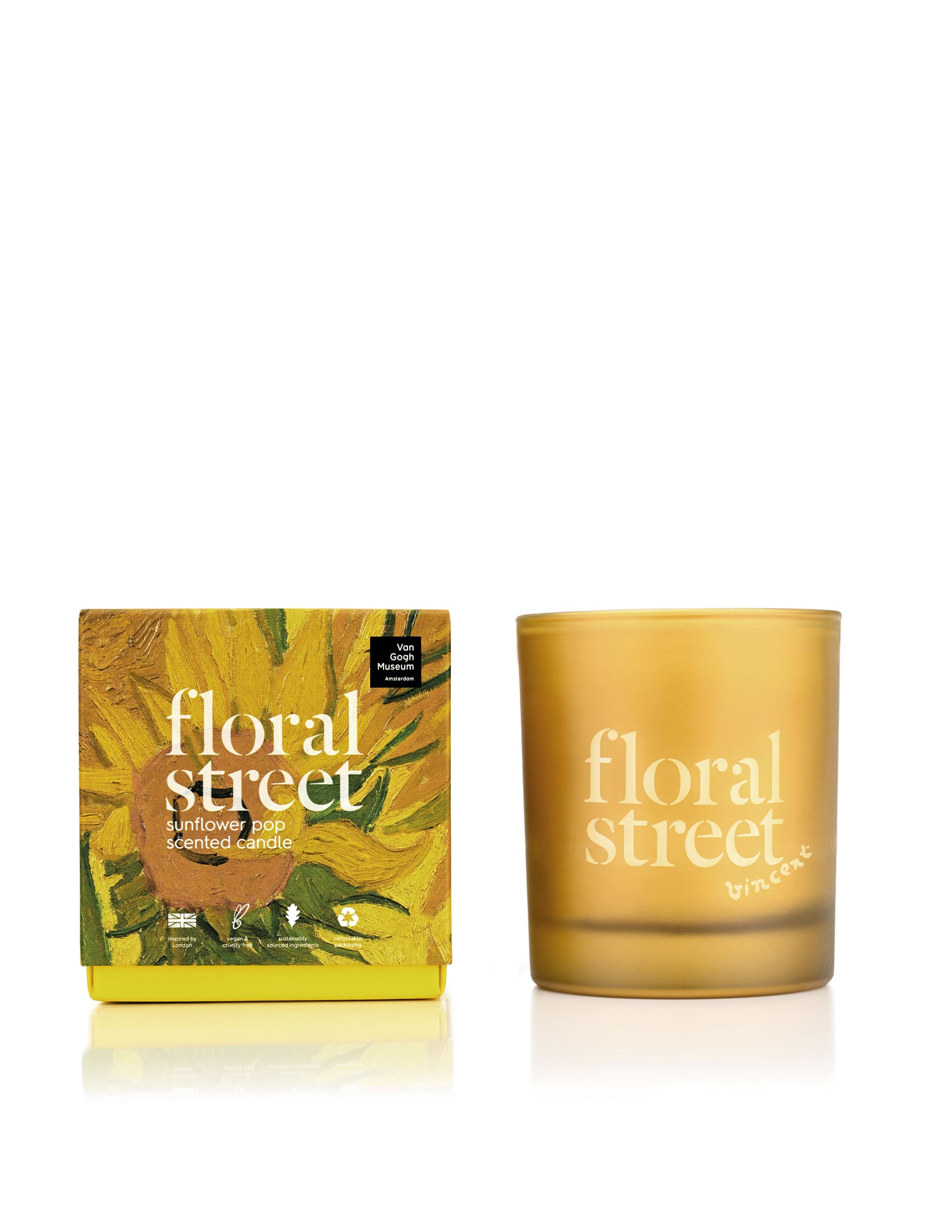 Floral Street Sunflower Pop Scented Candle - Yellow, Yellow