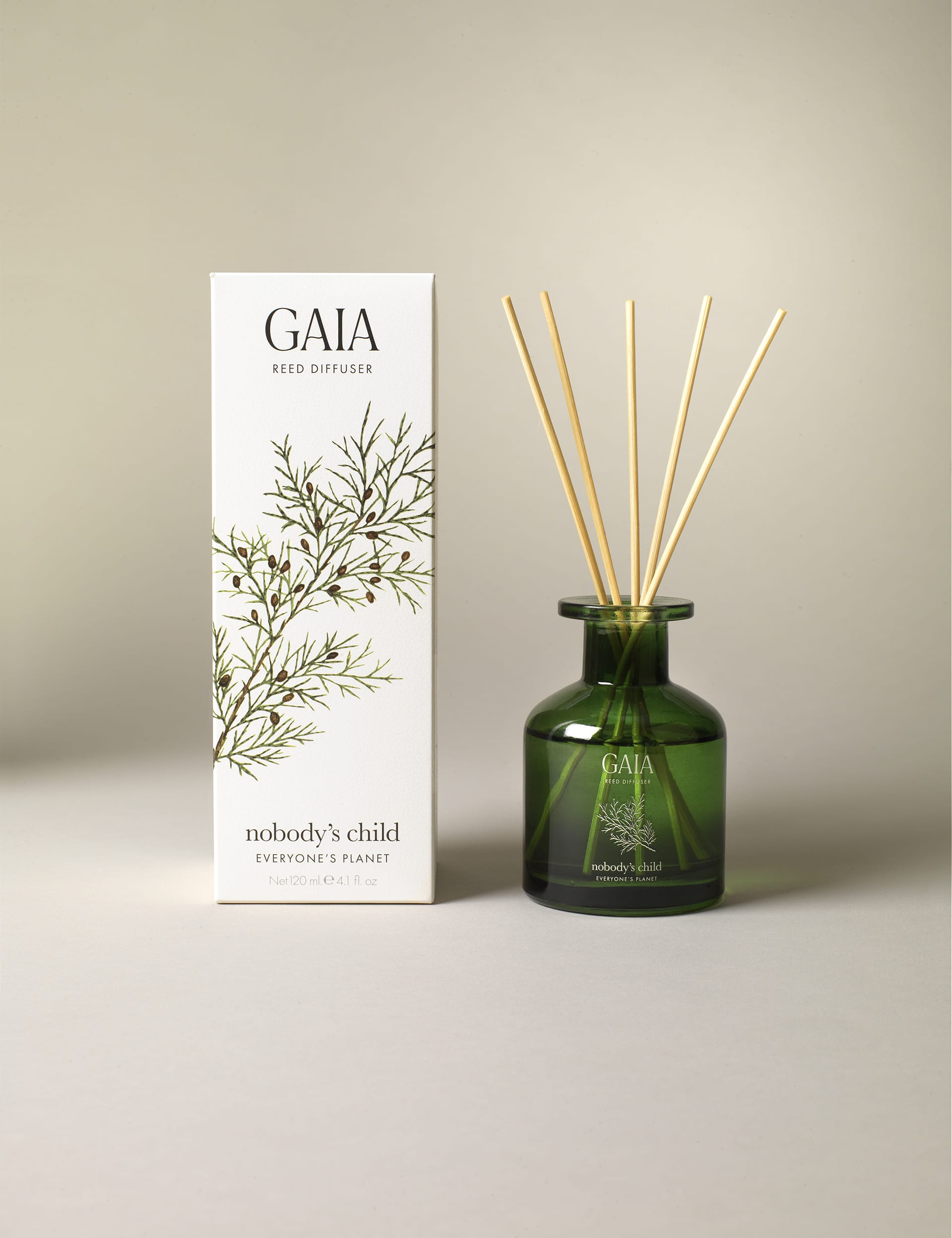 Nobody'S Child Gaia 120ml Diffuser - Green Mix, Green Mix