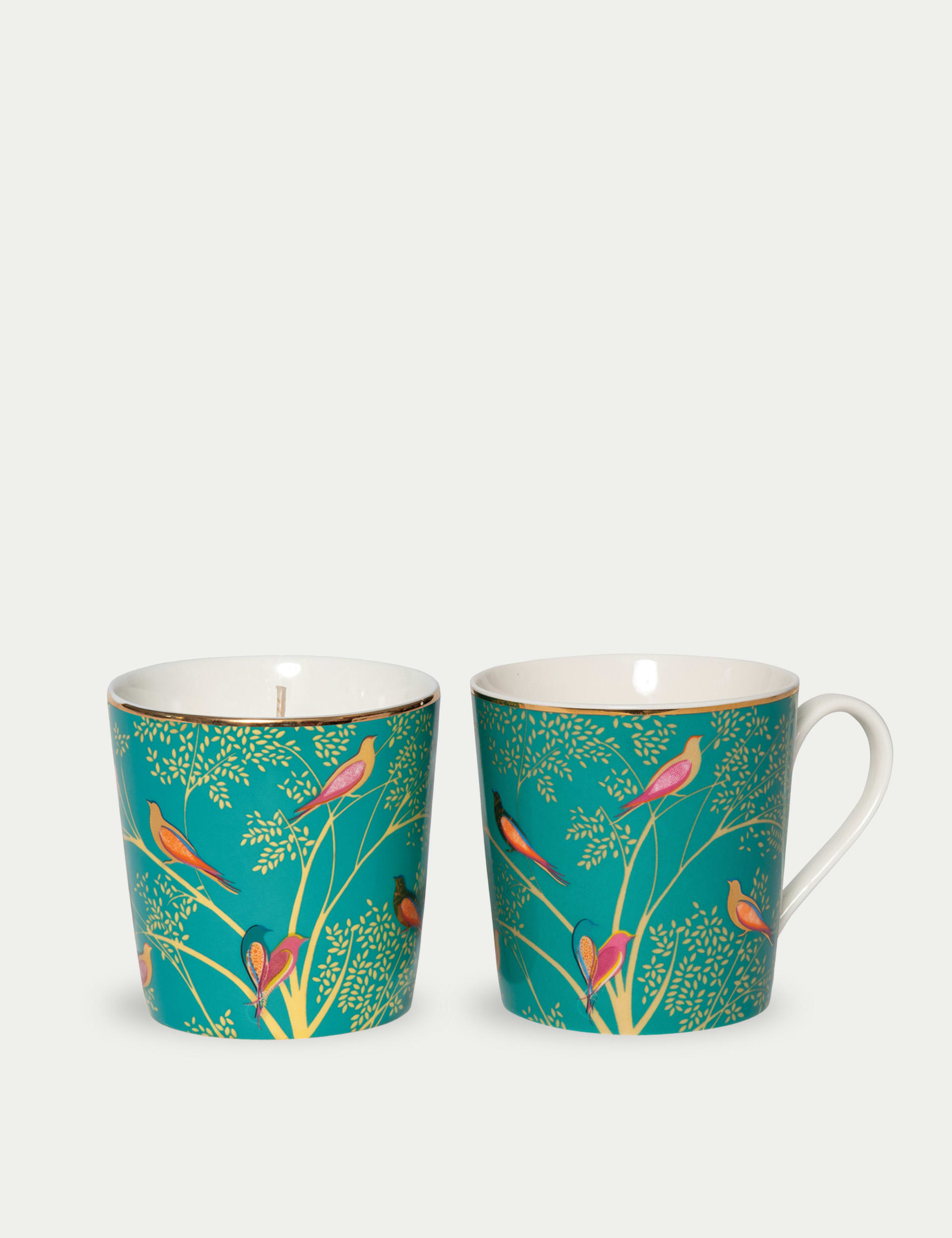 Sara Miller Chelsea Mug & Scented Candle Gift Set - Green, Green