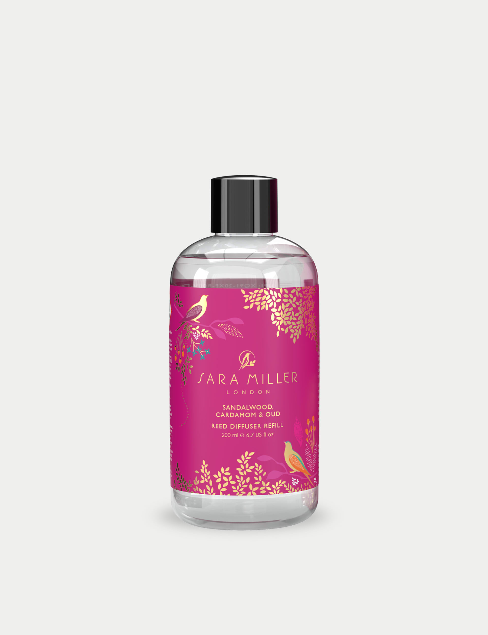 Sara Miller Sandalwood, Cardamom & Oud 200ml Diffuser Refill - Pink, Pink