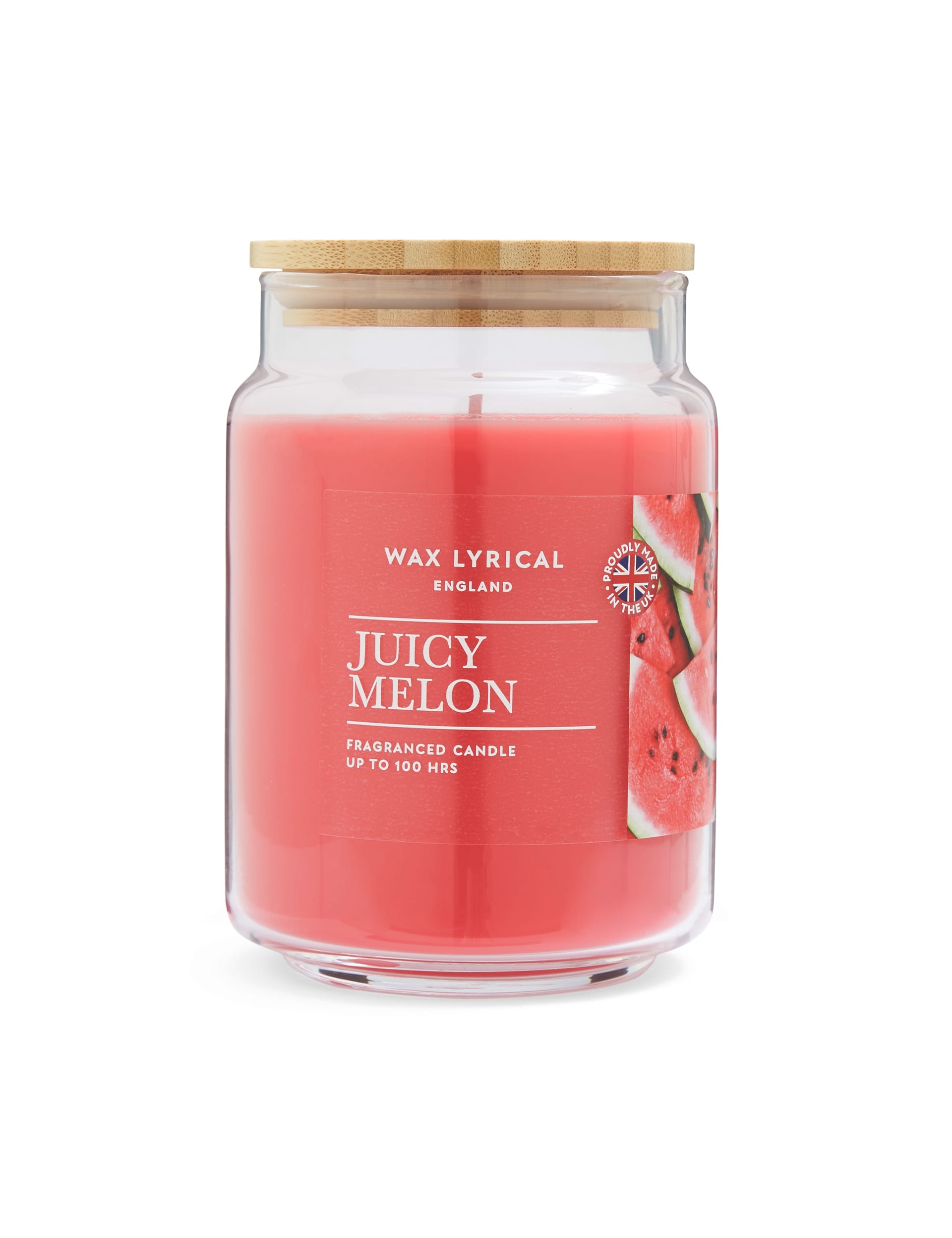 Wax Lyrical Juicy Melon Jar Candle - Bright Pink, Bright Pink