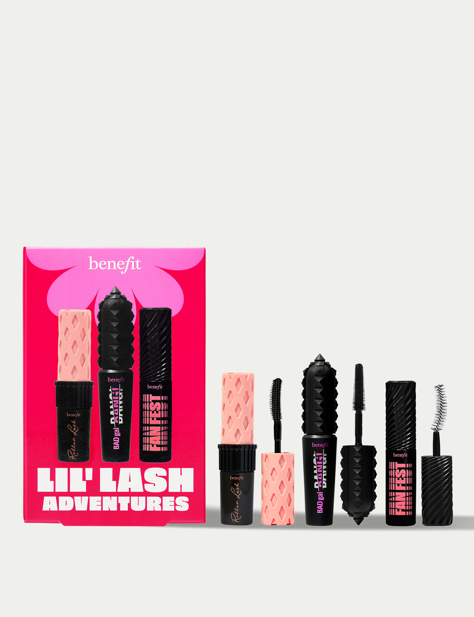 Benefit Women's Lil' Lash Adventures Fanning, Volumising & Curling Mascara Trio worth £45