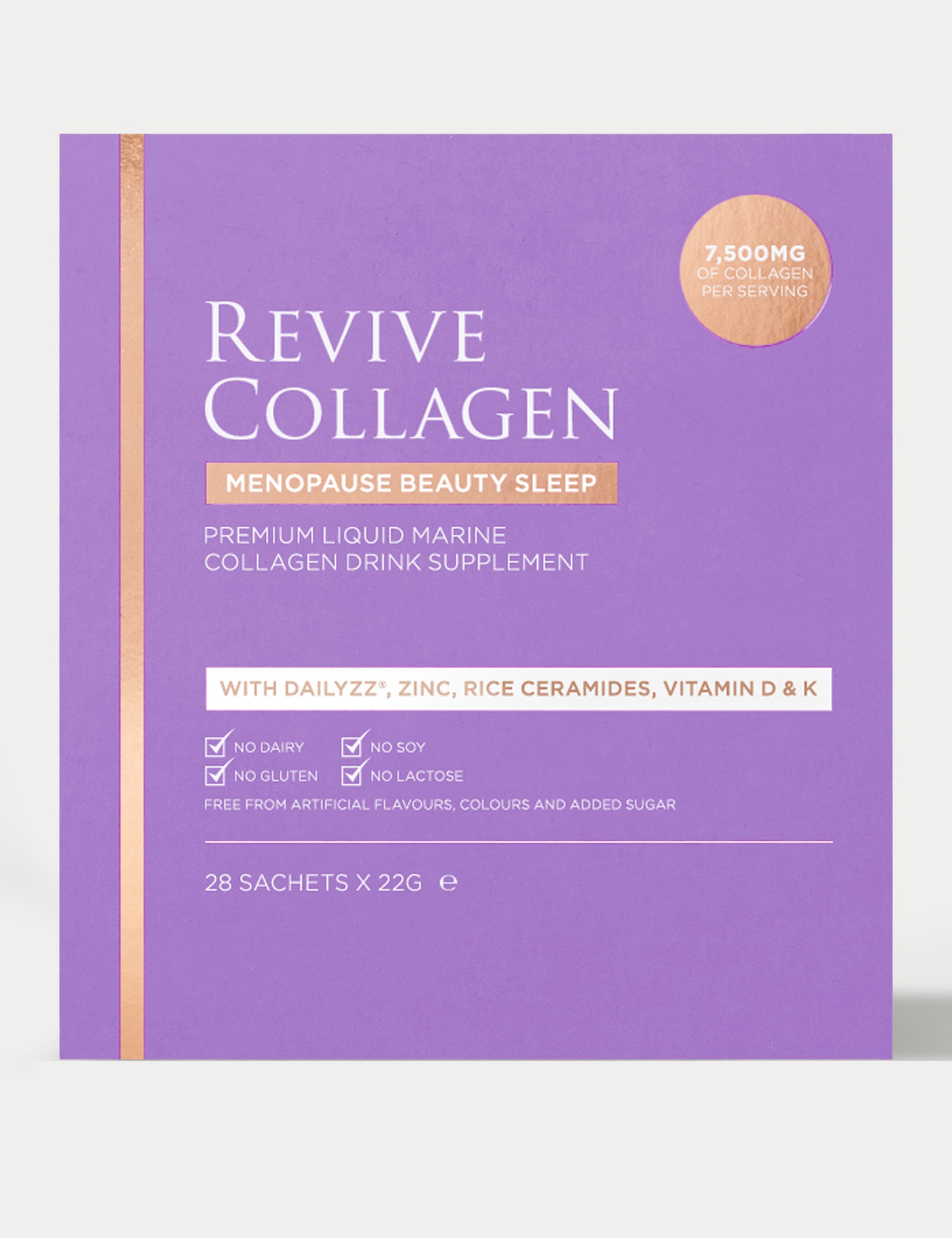 Revive Collagen Women's Menopause Beauty Sleep, 7,500mg Marine Collagen 28 Day Sachets