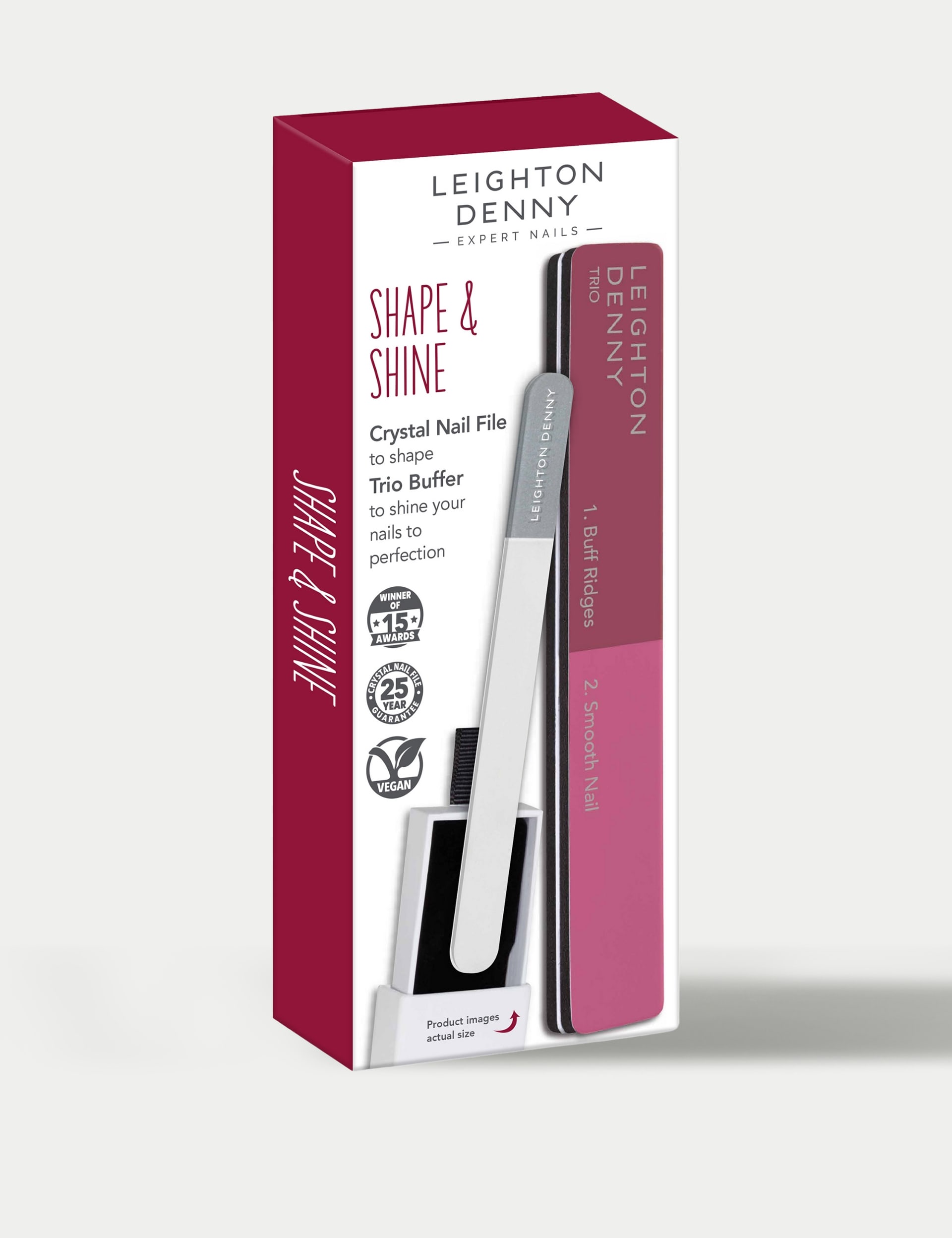 Leighton Denny Women's Shape & Shine Nail File & Buffer Set