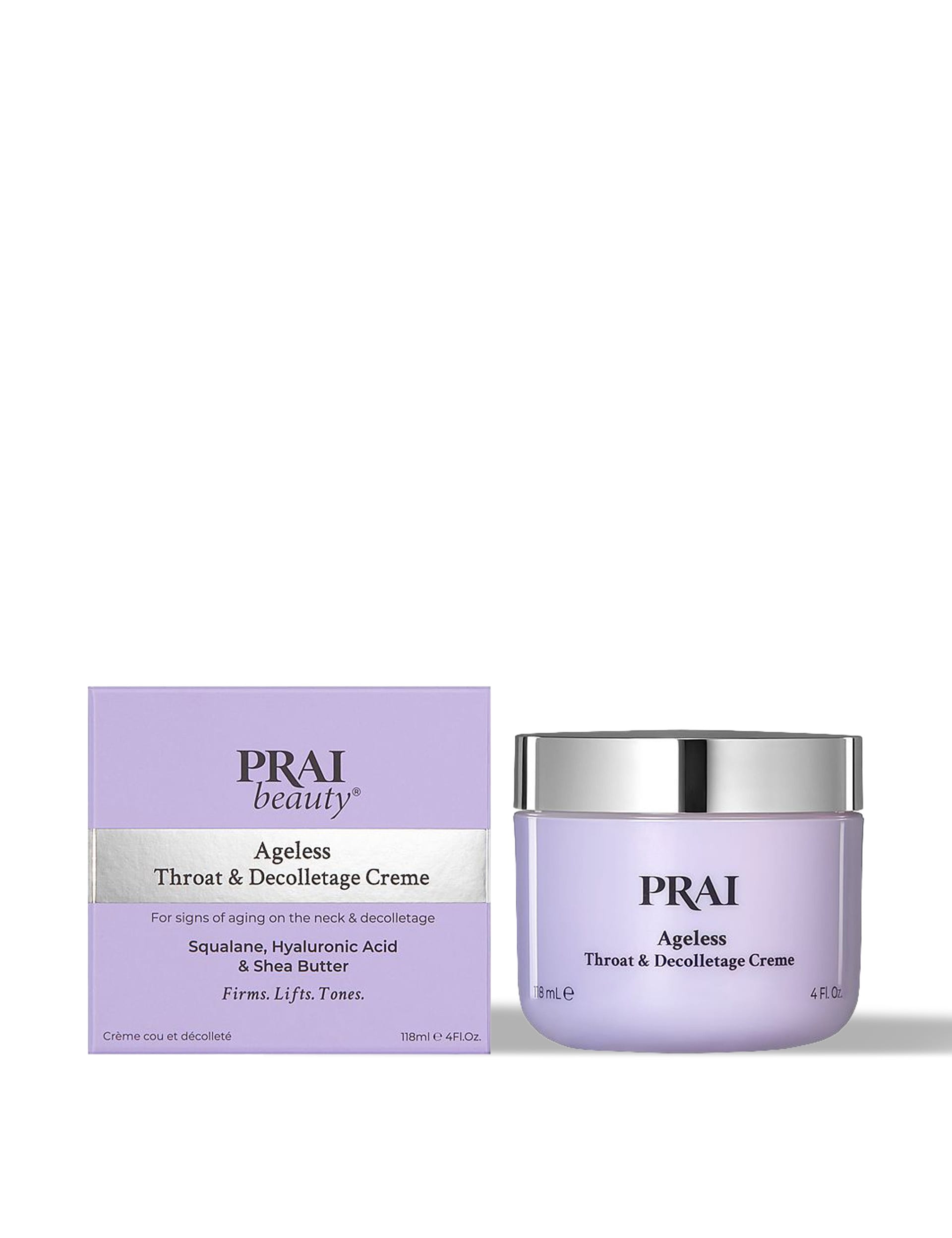 Prai Ageless Throat & Decolletage Crme 118ml with Gua Sha Tool