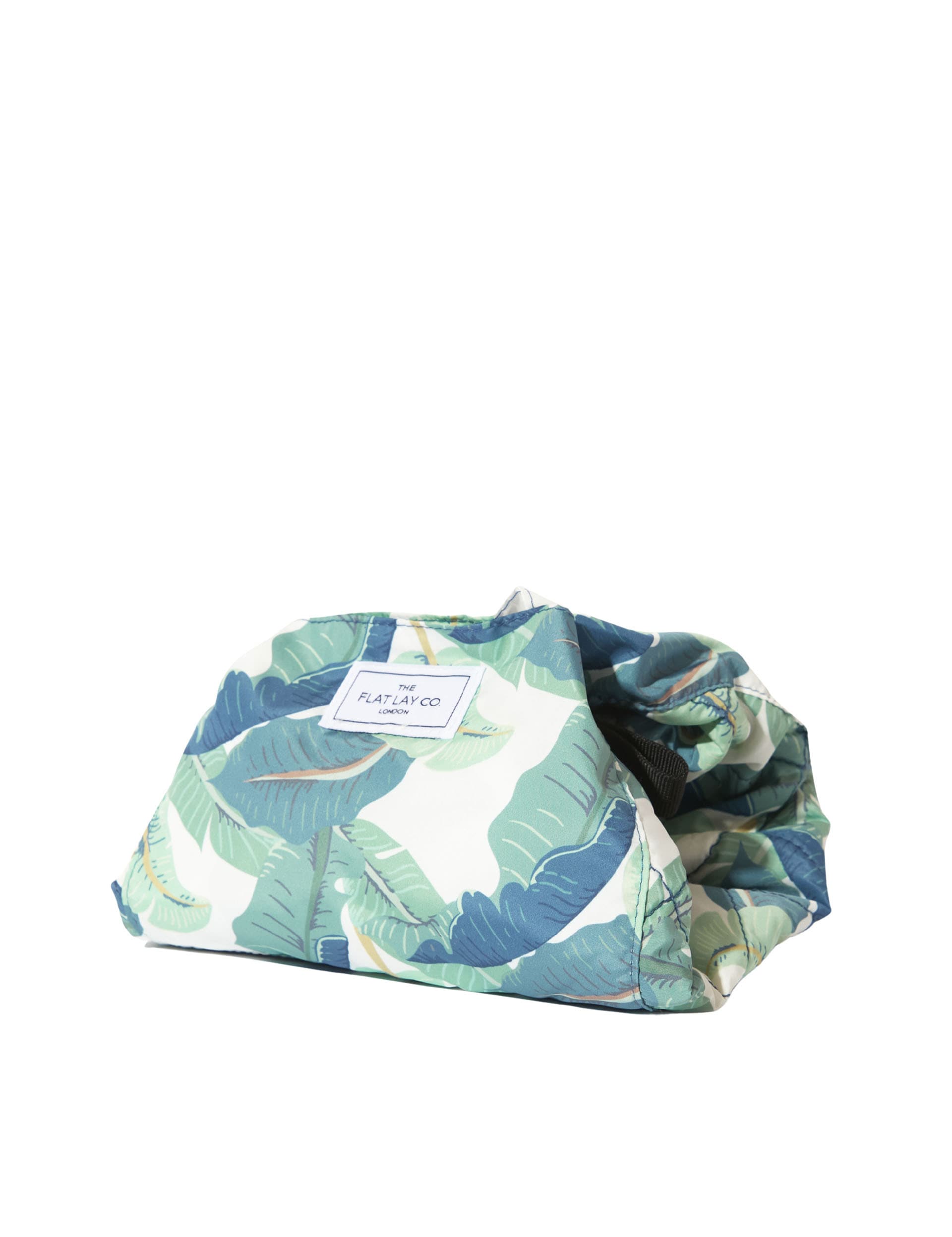 The Flat Lay Co. Women's Open Flat Makeup Bag In Tropical Leaves