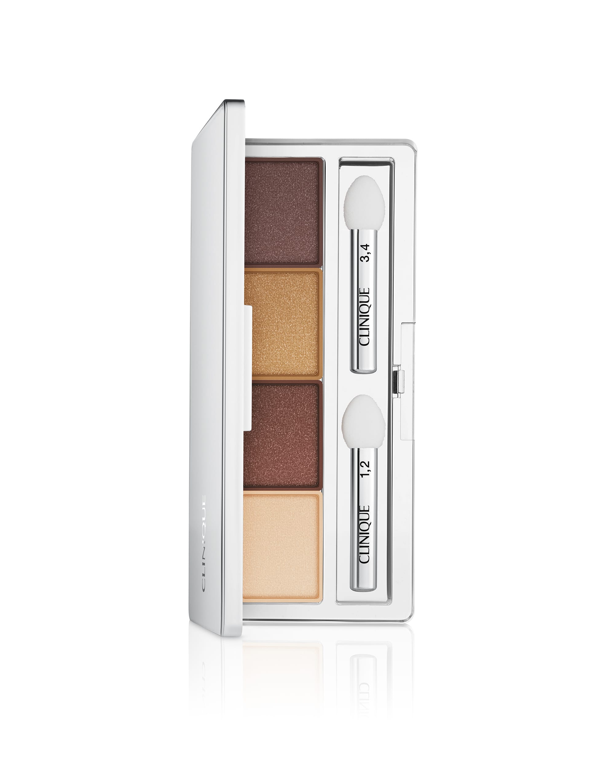 Clinique Women's All About Shadow Quad Eyeshadow 4.8g - Light Brown, Khaki,Light Brown,Light Purple