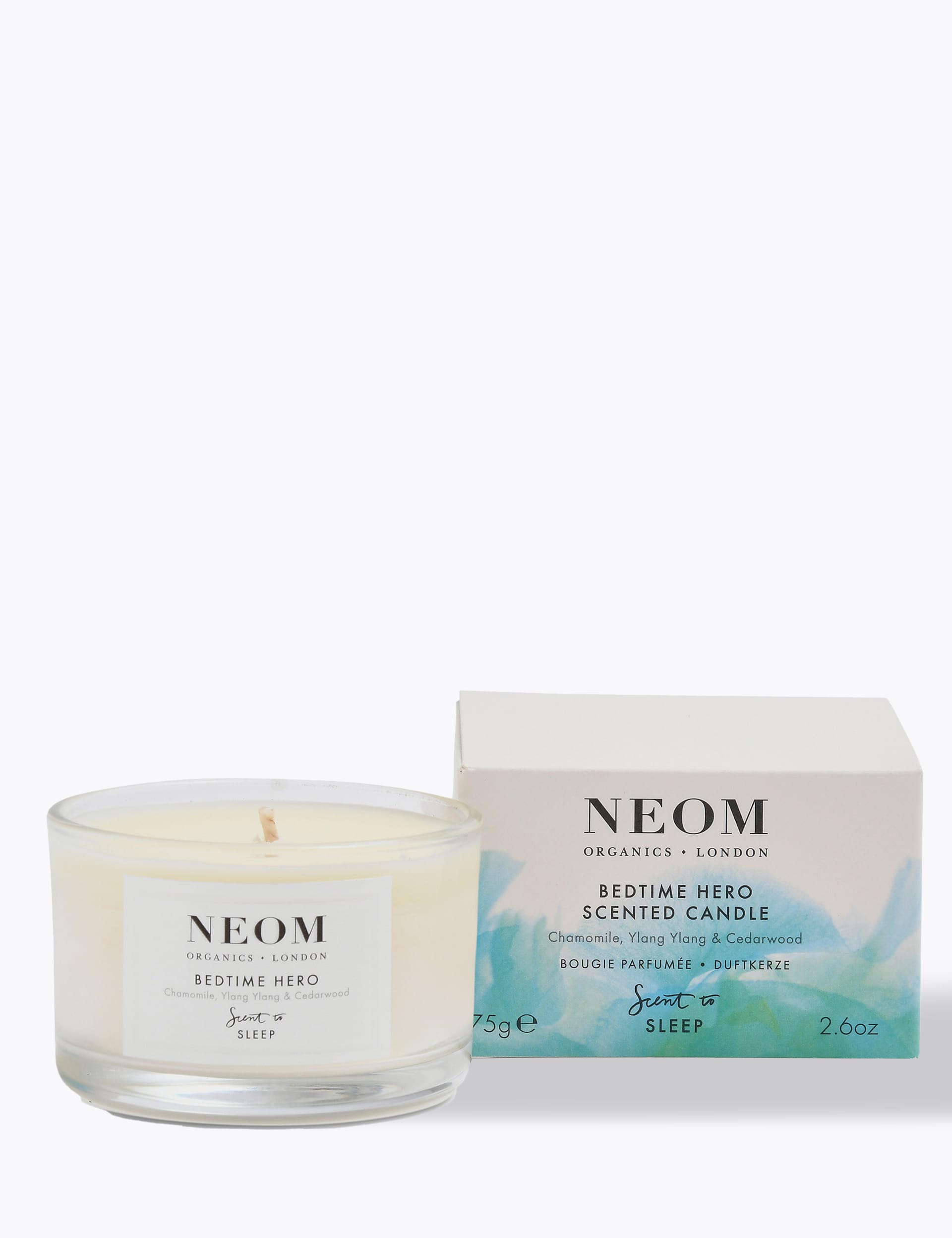 Neom Wellbeing Bedtime Hero Travel Candle 75g