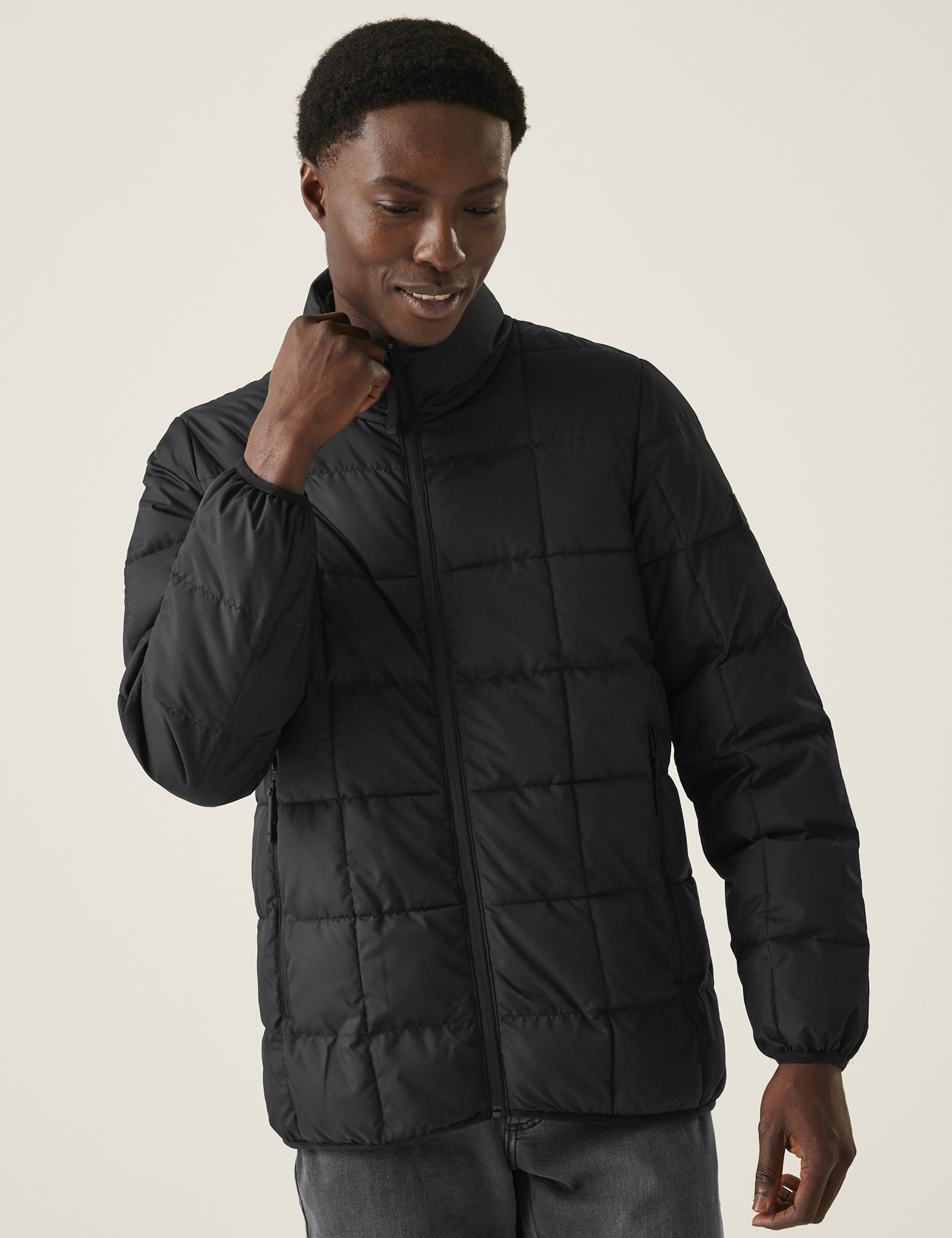 Regatta Men's Wilnor Quilted Puffer Jacket - M - Black, Cream,Khaki,Black